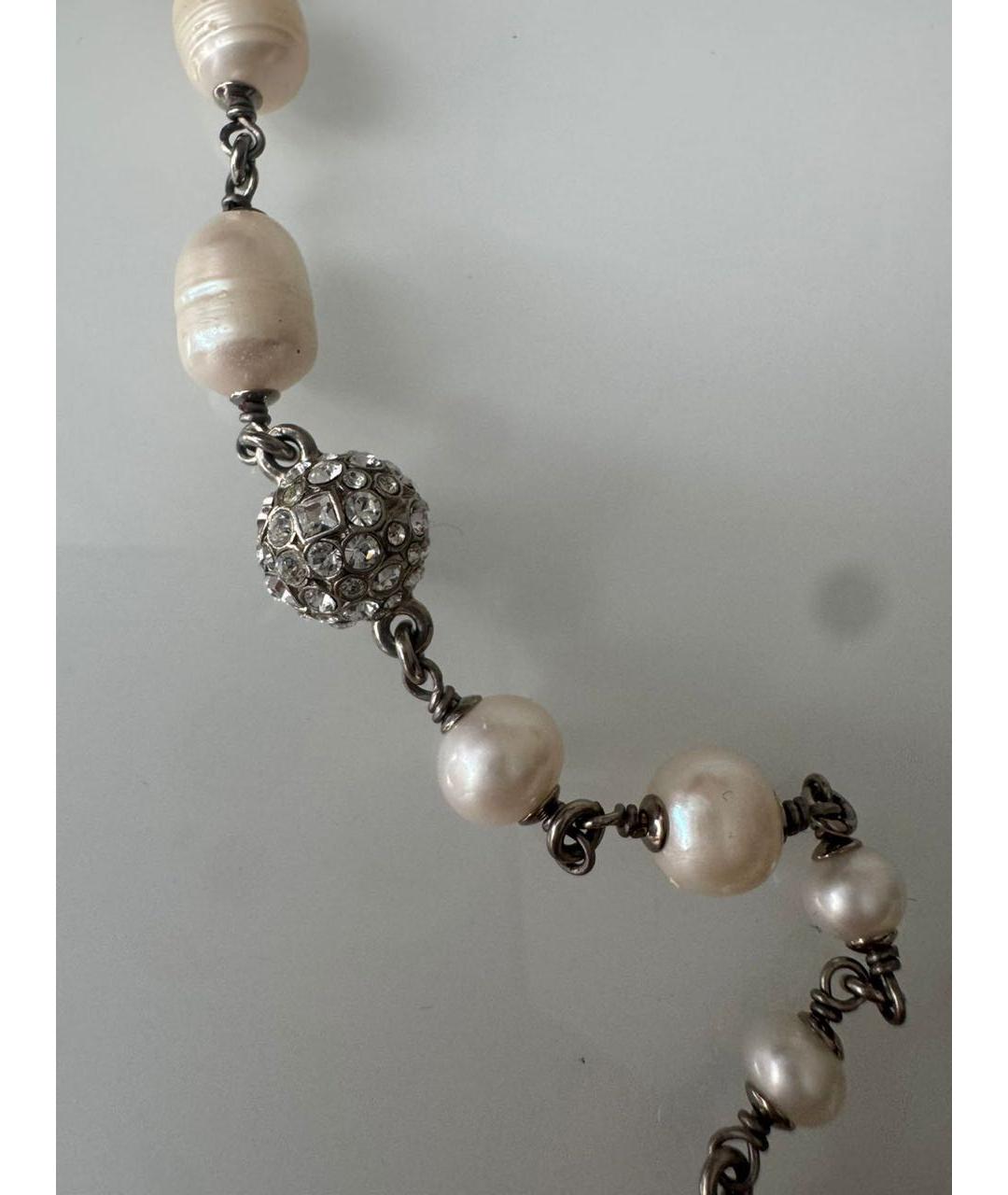 CHANEL Серебряное металлическое колье, фото 3