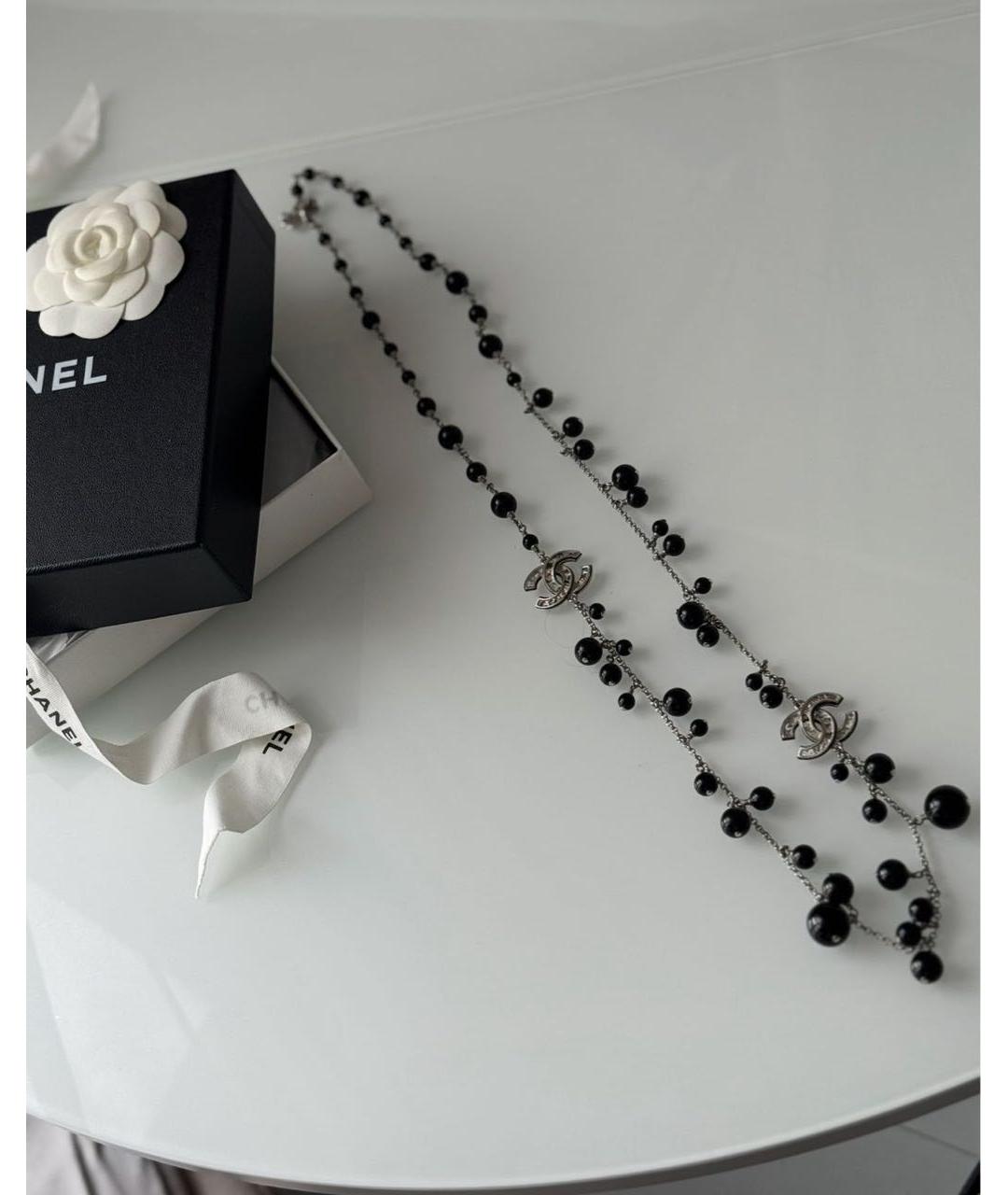 CHANEL Серебряное металлическое колье, фото 9