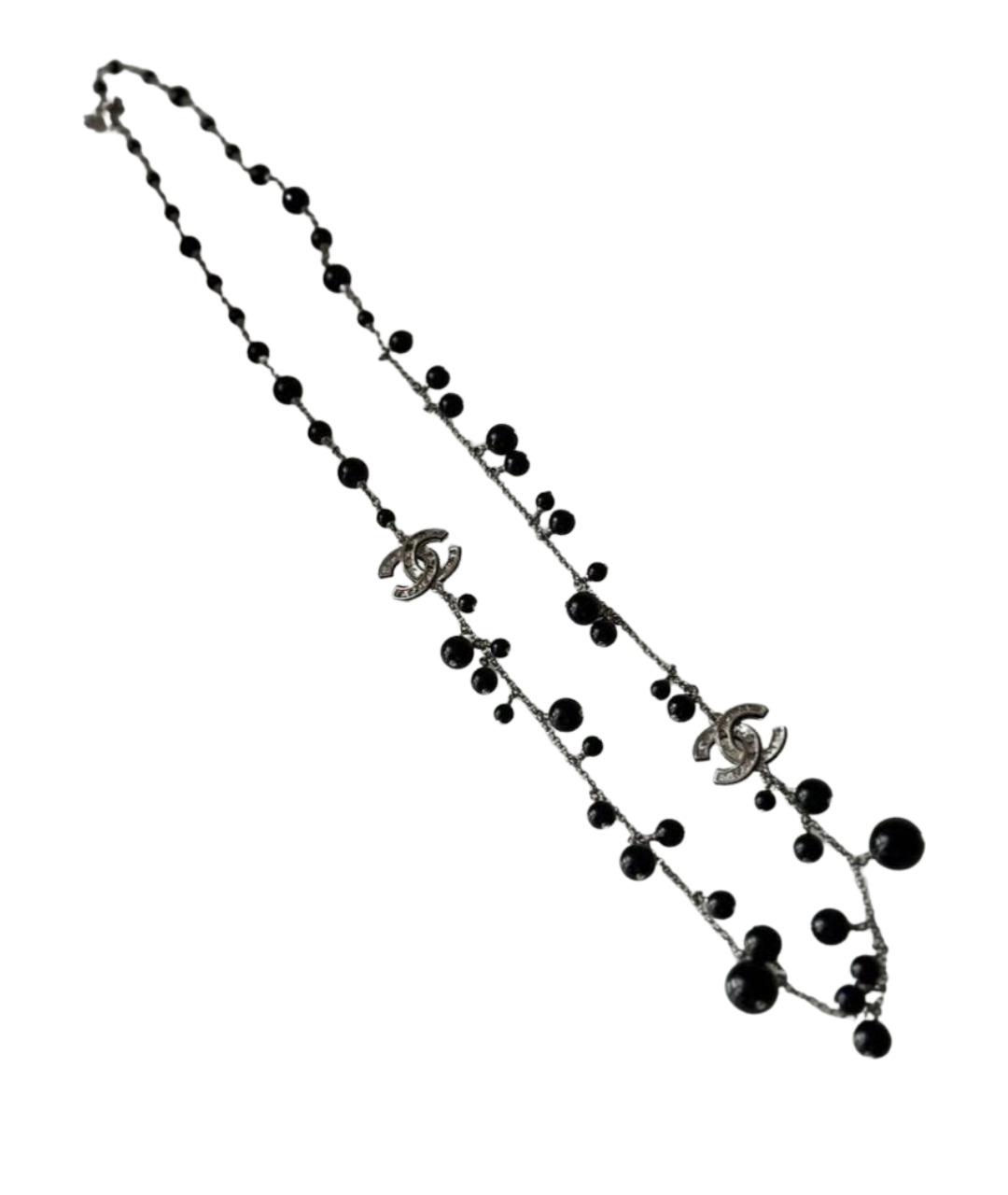 CHANEL Серебряное металлическое колье, фото 1