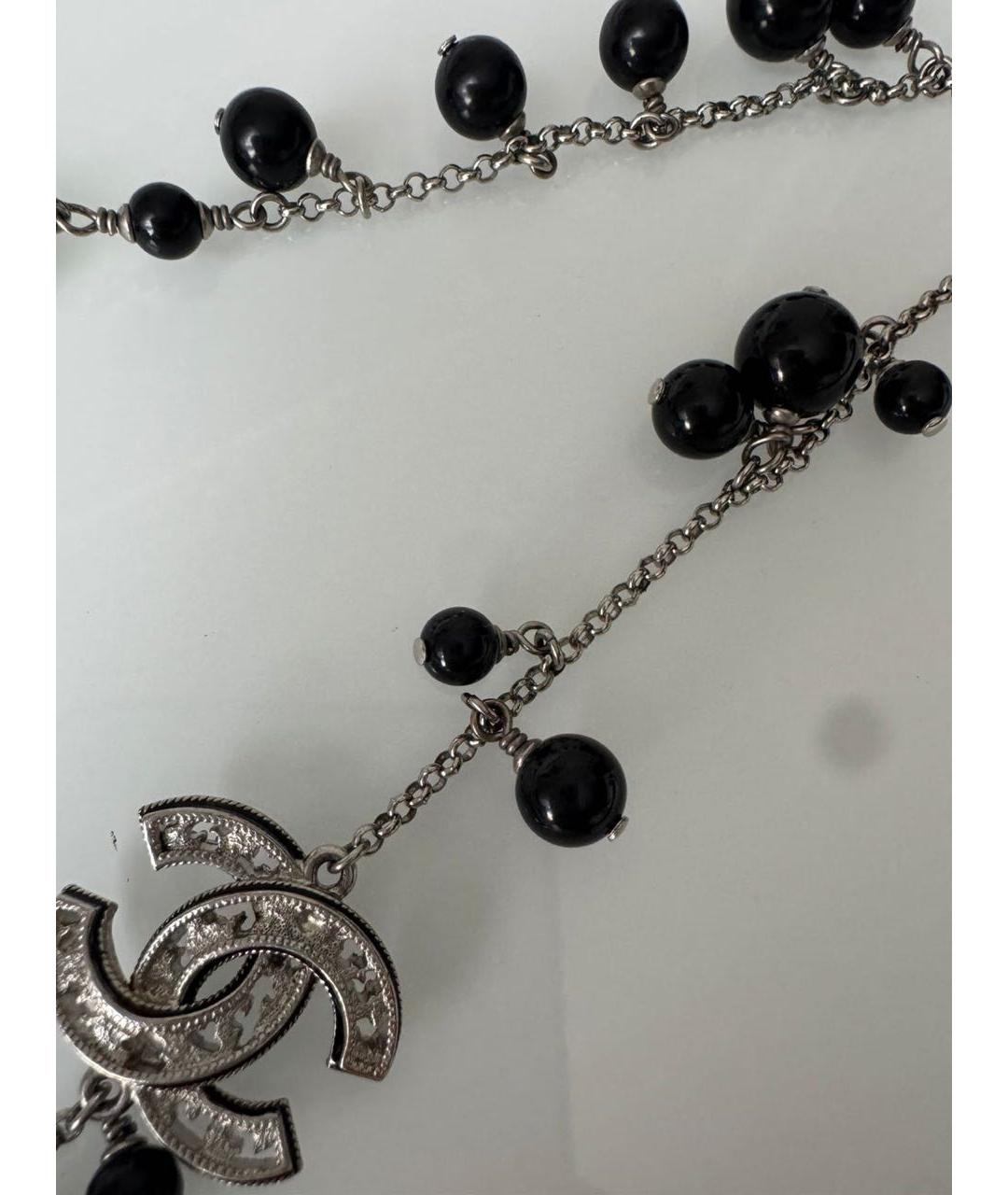 CHANEL Серебряное металлическое колье, фото 7