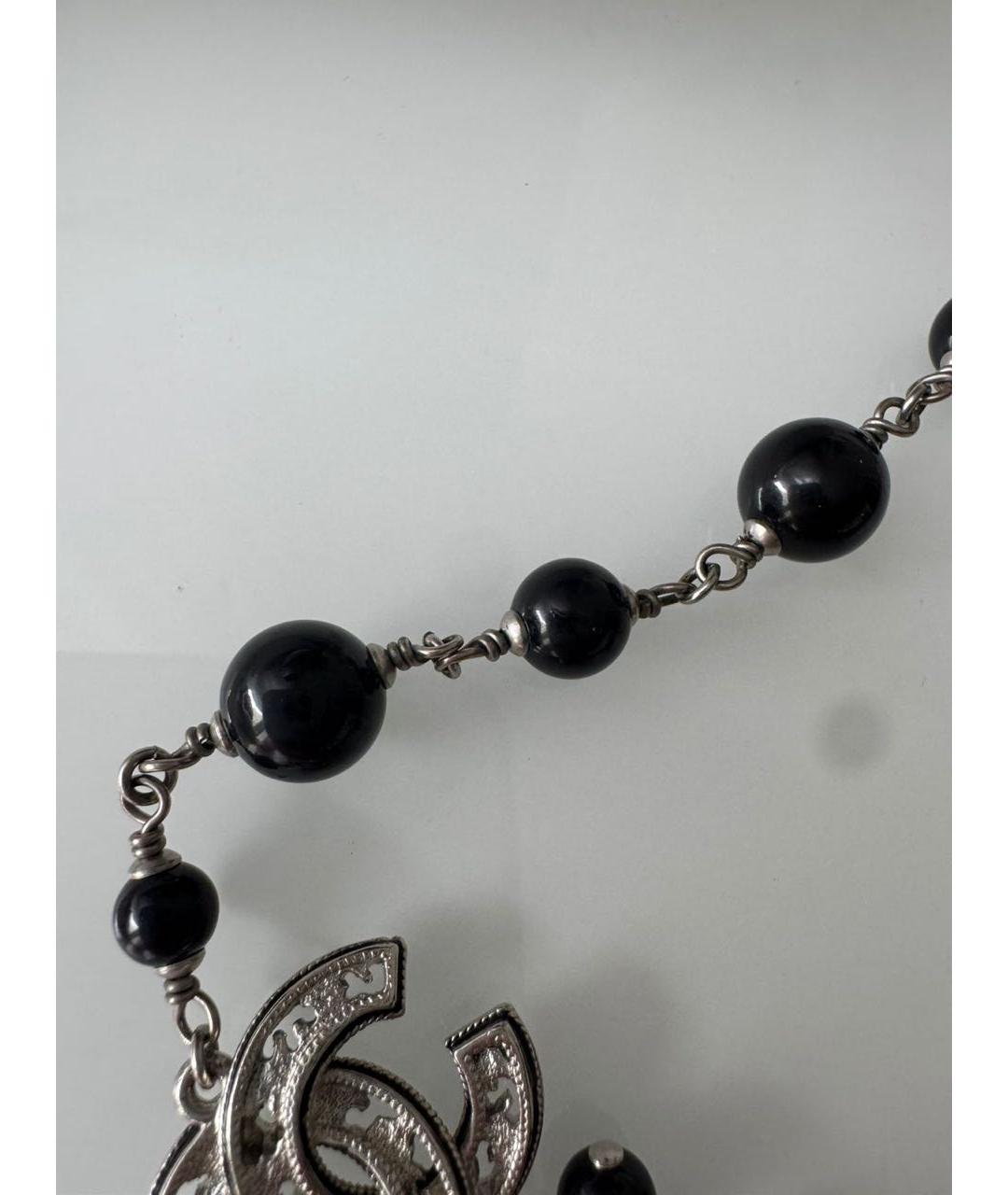 CHANEL Серебряное металлическое колье, фото 6