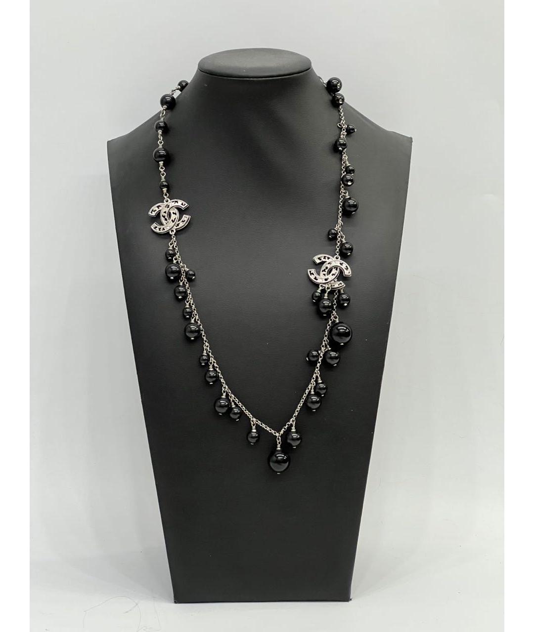 CHANEL Серебряное металлическое колье, фото 8