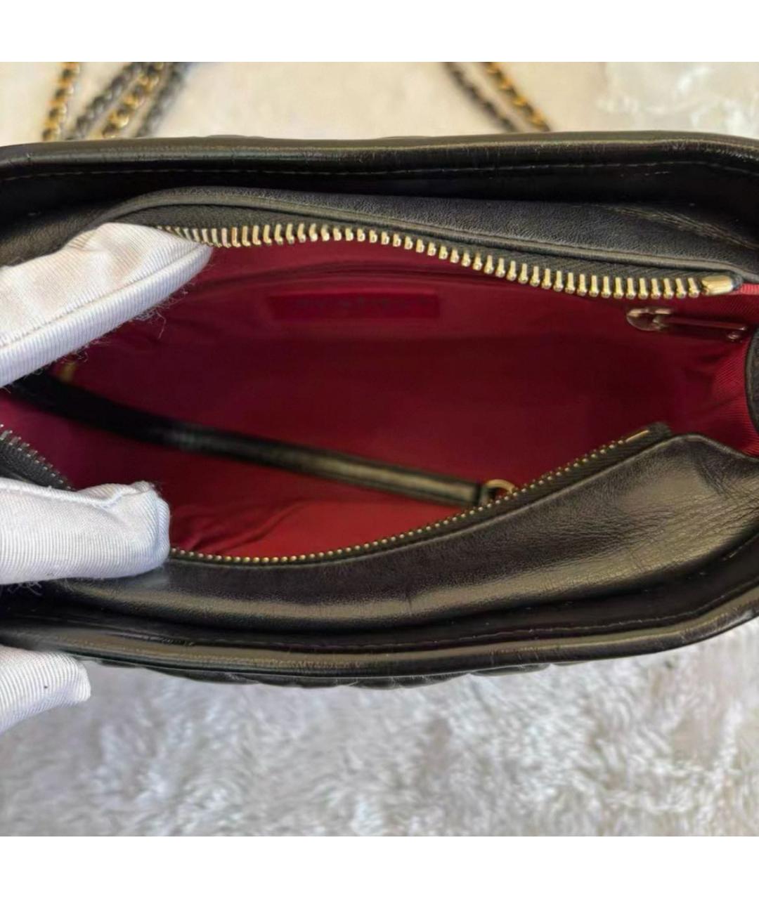 CHANEL Черная кожаная сумка через плечо, фото 5