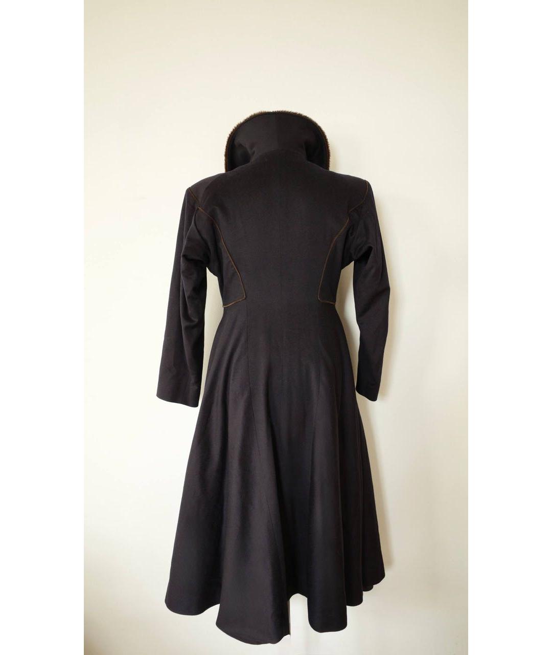 HERMES Темно-синее шерстяное пальто, фото 2