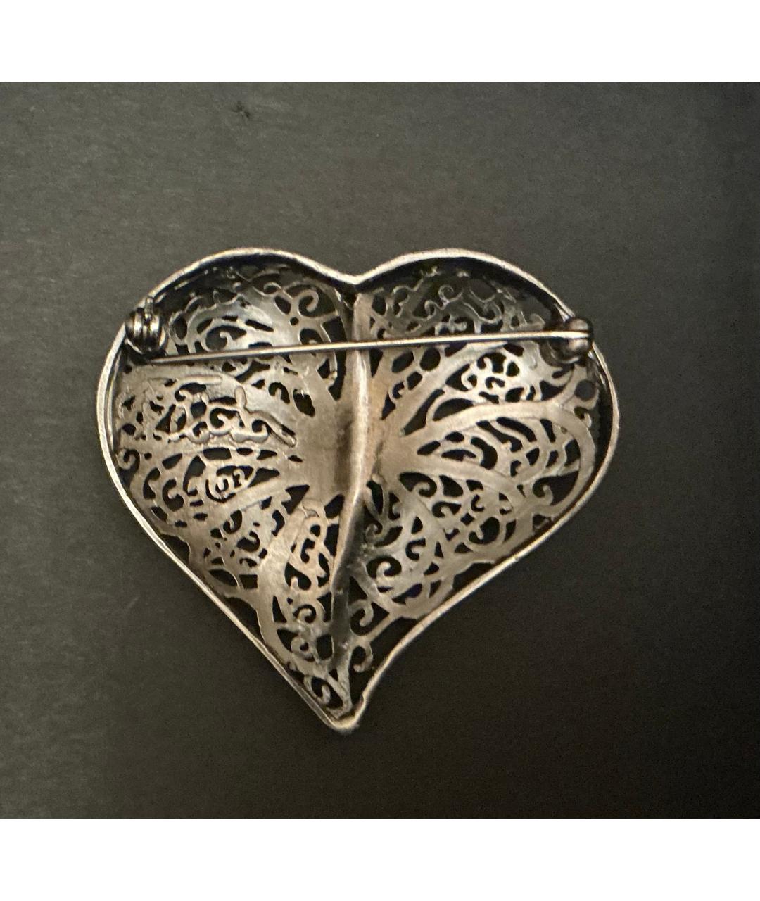 CHANEL Серебряная металлическая булавка / брошь, фото 2