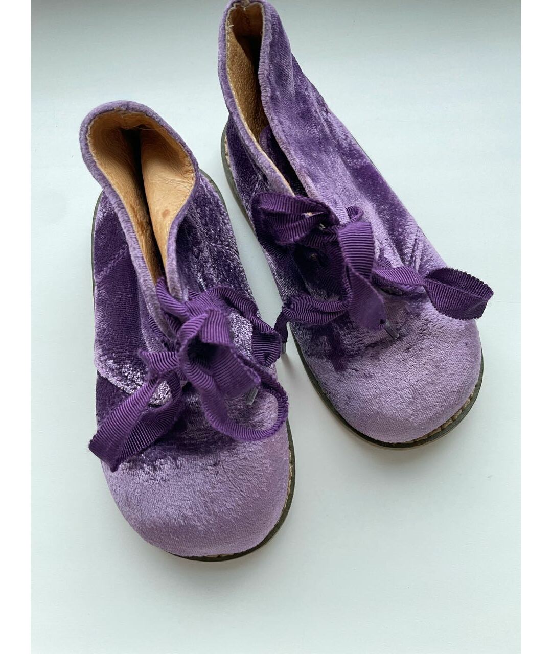 RALPH LAUREN Фиолетовые бархатные ботинки, фото 7