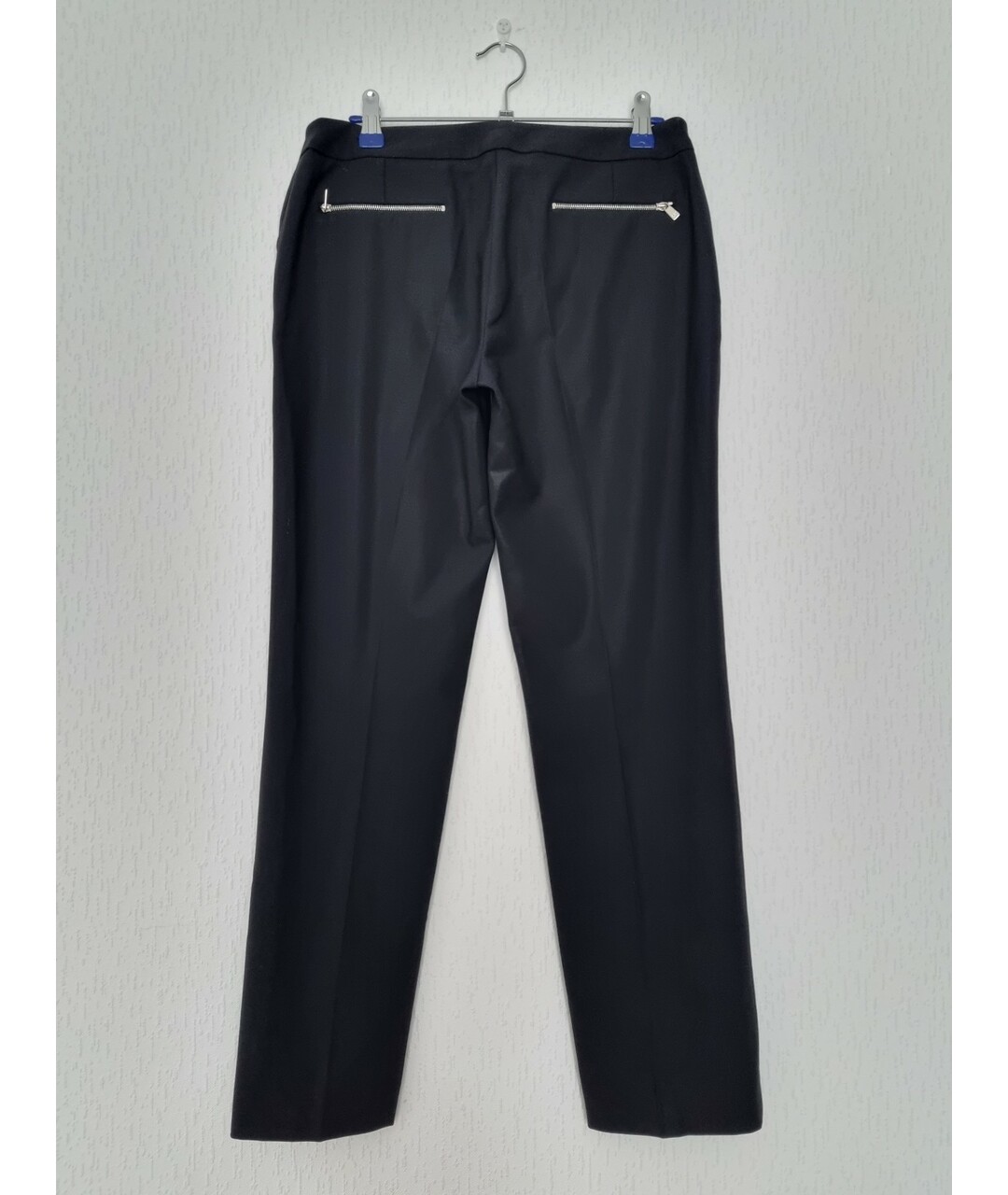 MICHAEL KORS Черные шерстяные прямые брюки, фото 2