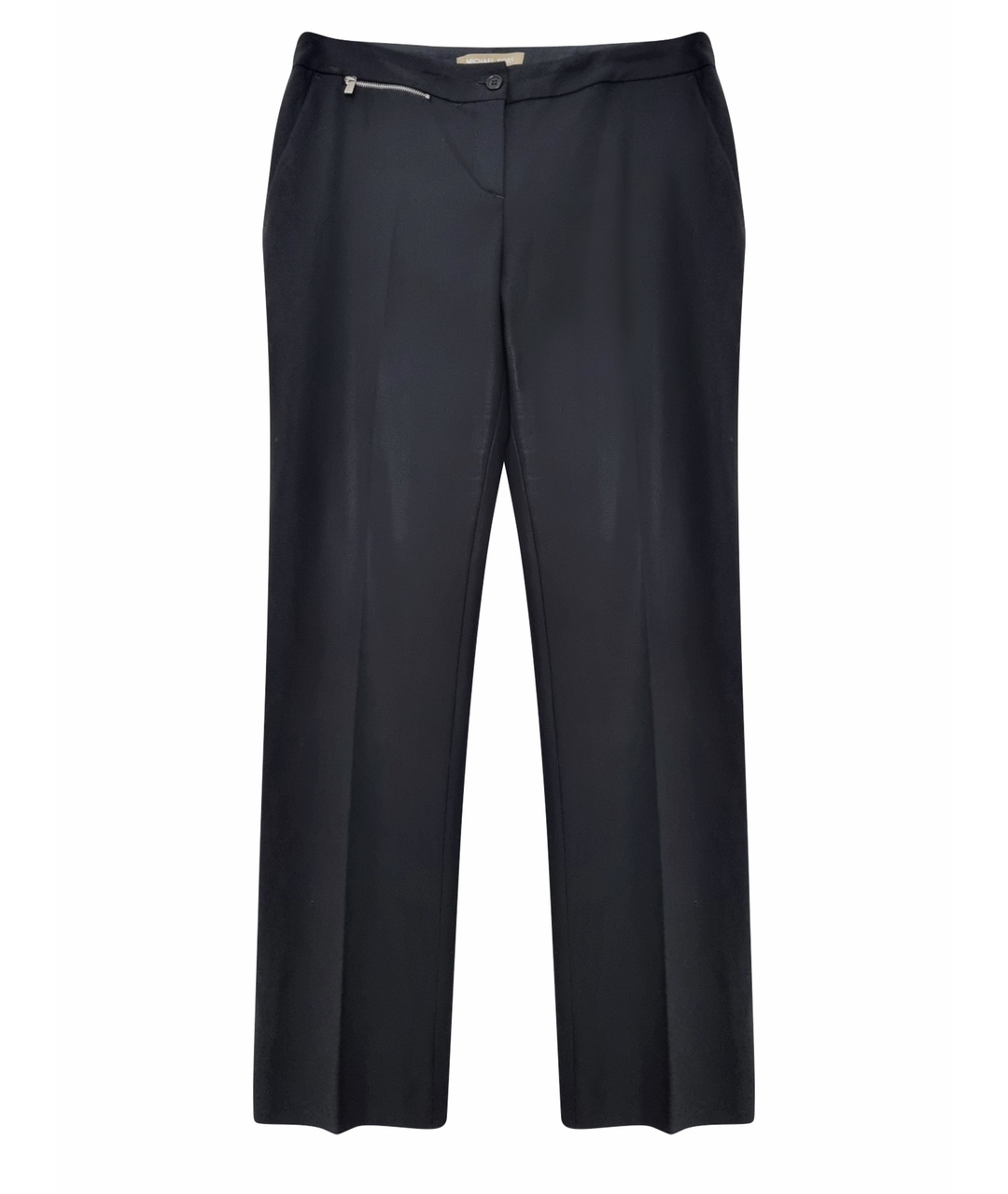 MICHAEL KORS Черные шерстяные прямые брюки, фото 1