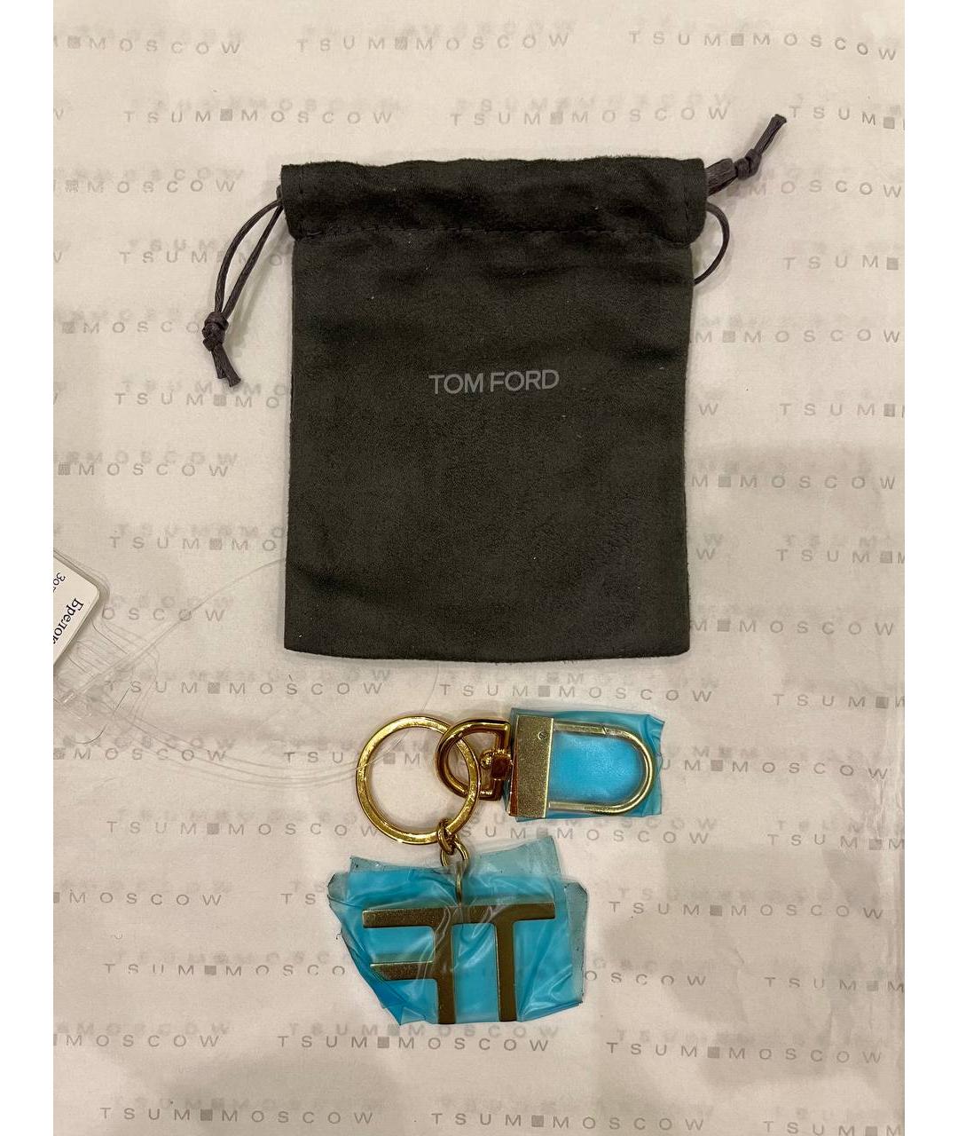 TOM FORD Золотой брелок, фото 3
