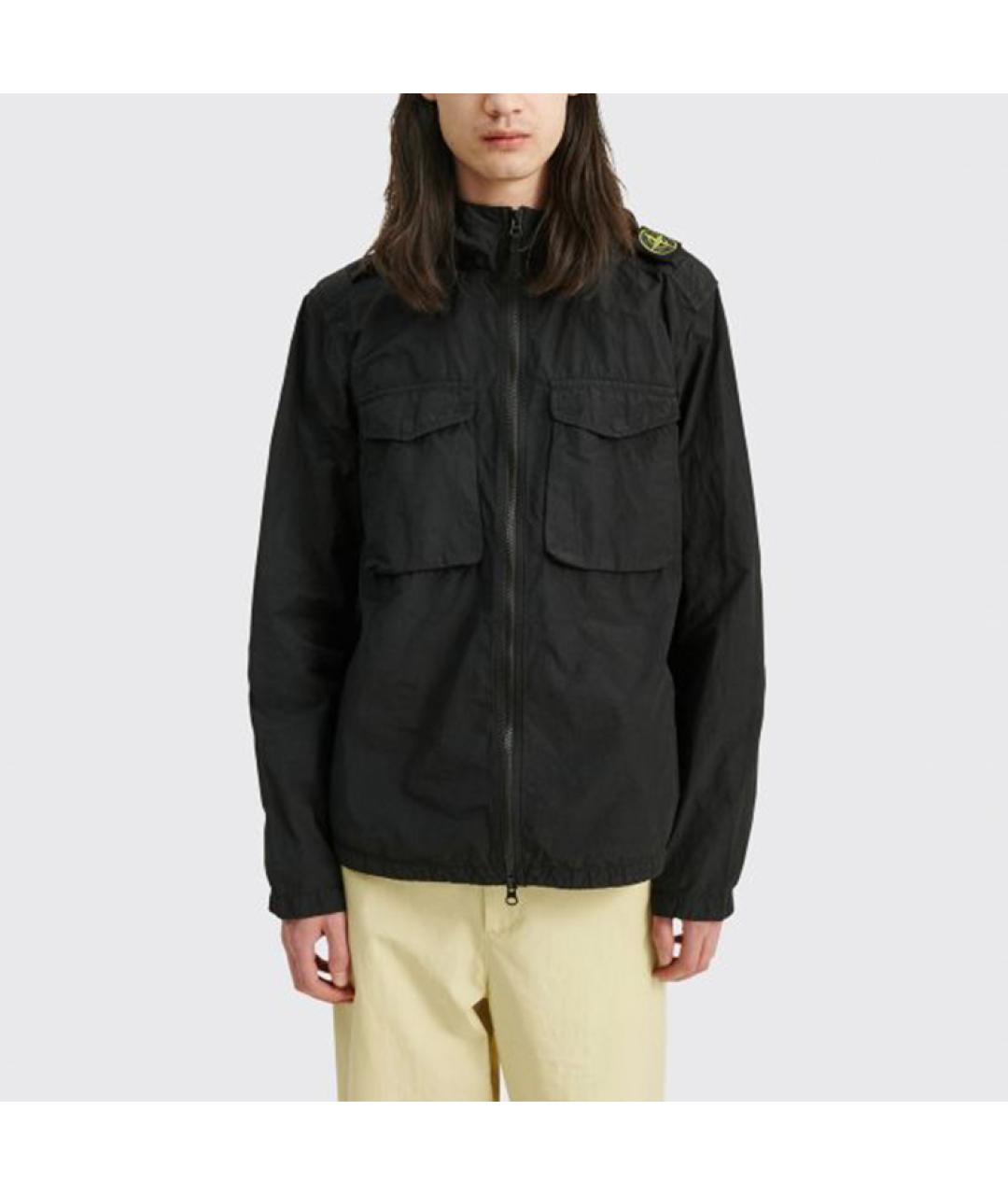 STONE ISLAND Черная куртка, фото 5