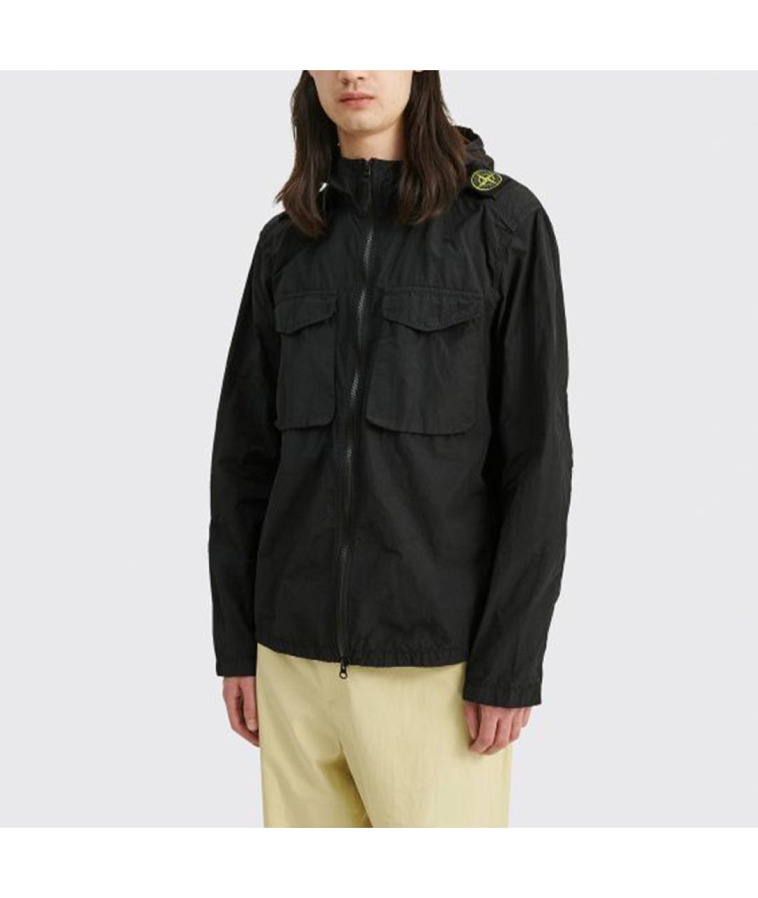STONE ISLAND Черная куртка, фото 3