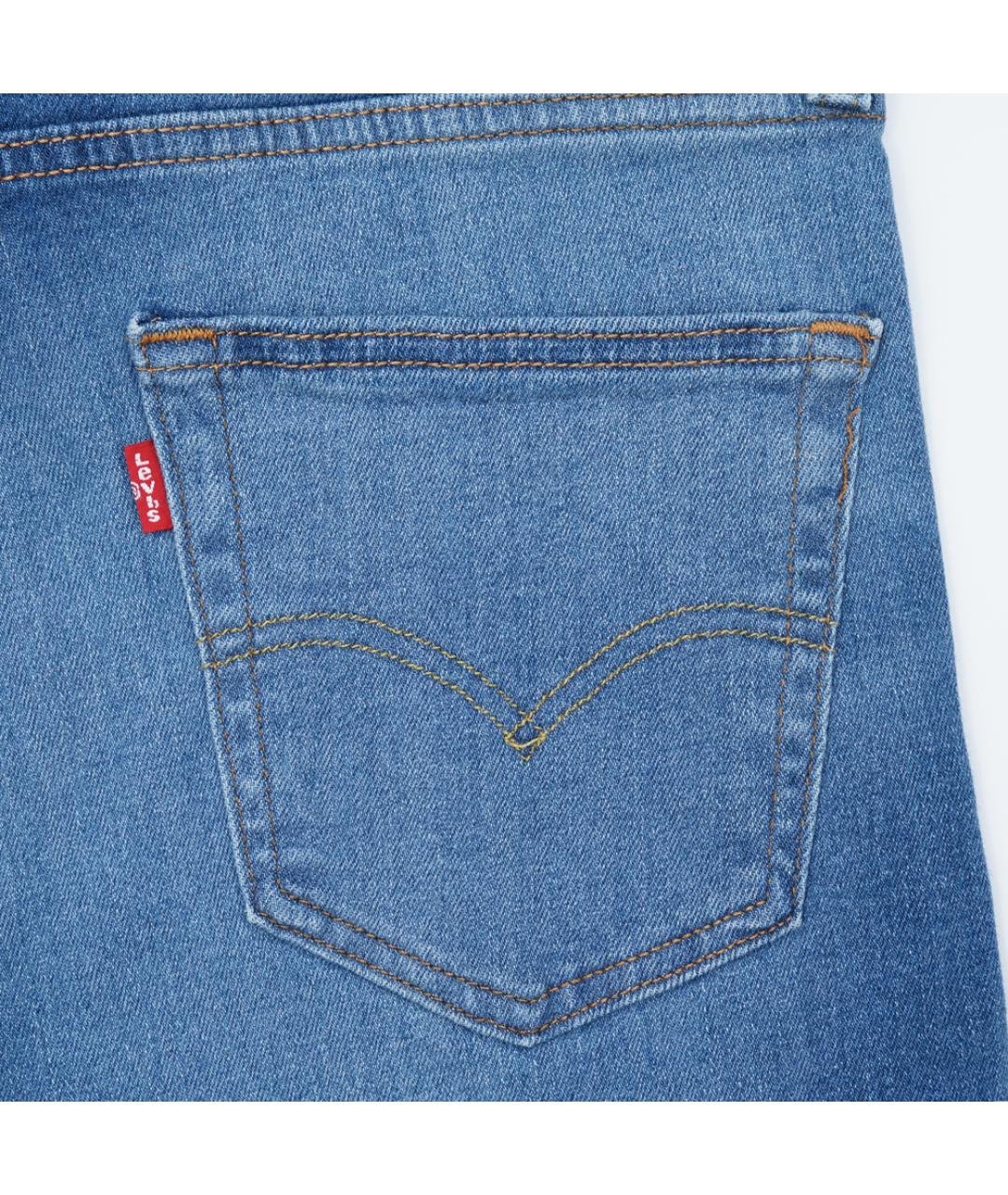 LEVI'S Синие хлопко-полиэстеровые джинсы скинни, фото 5