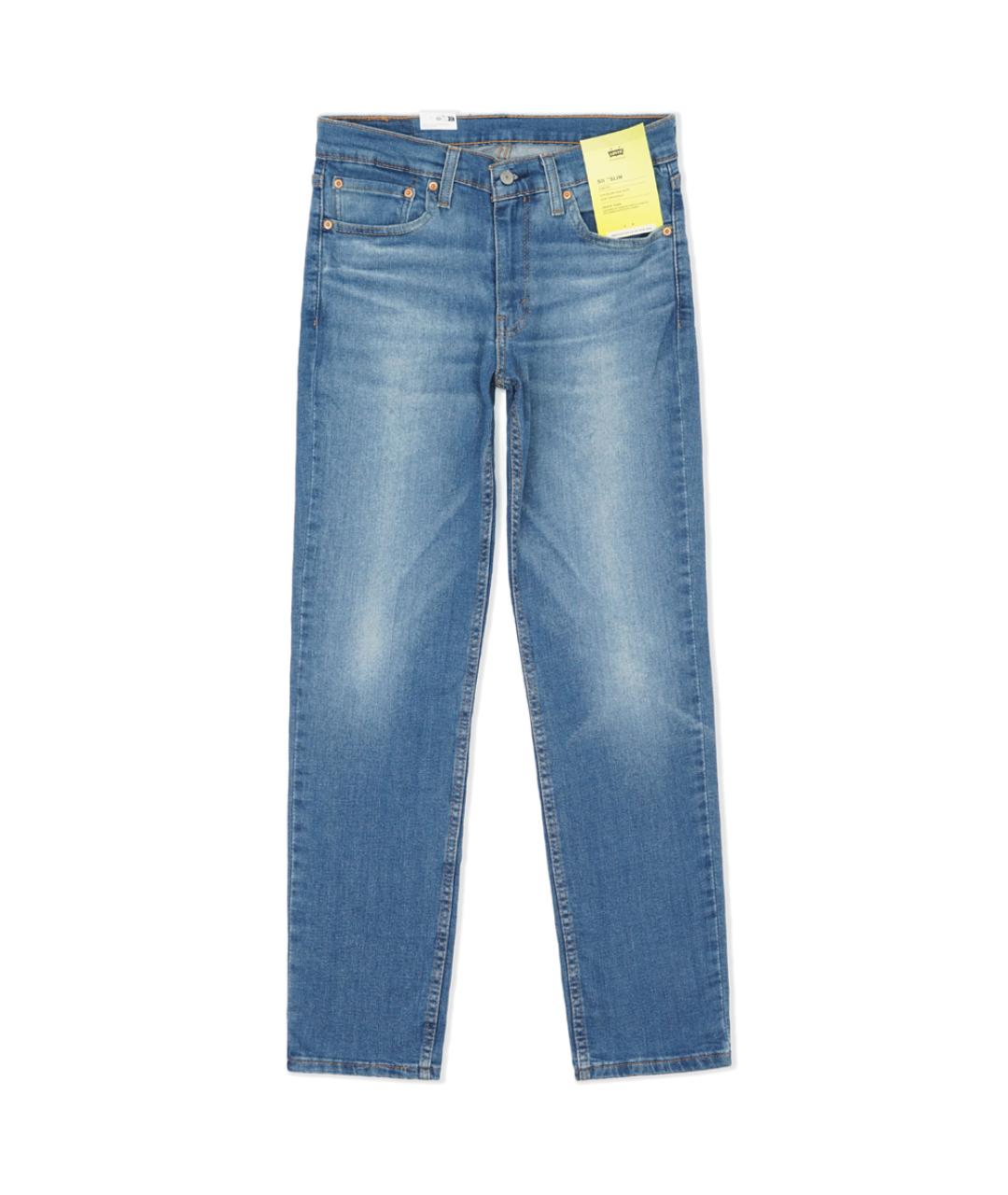 LEVI'S Синие хлопко-полиэстеровые джинсы скинни, фото 1