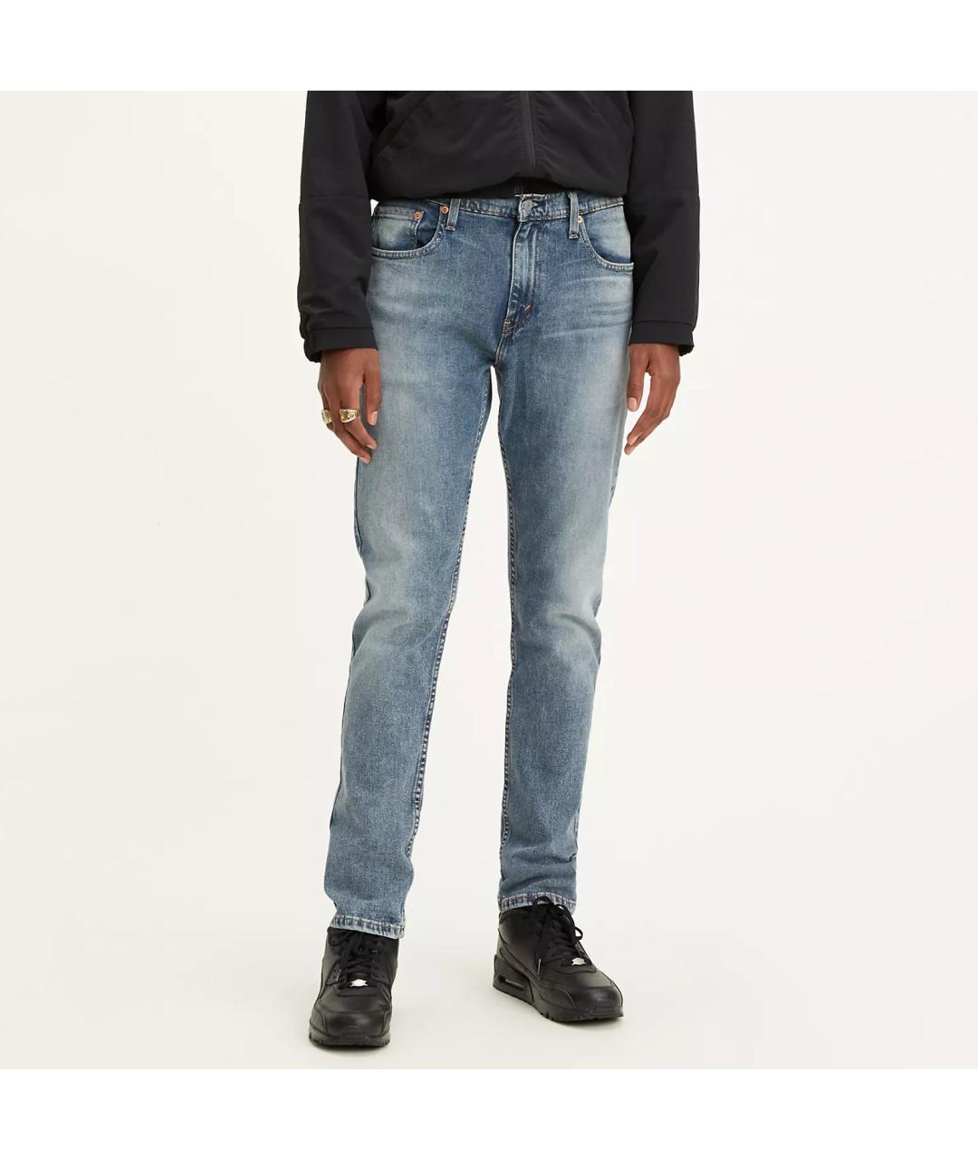 LEVI'S Голубые хлопко-эластановые джинсы скинни, фото 7