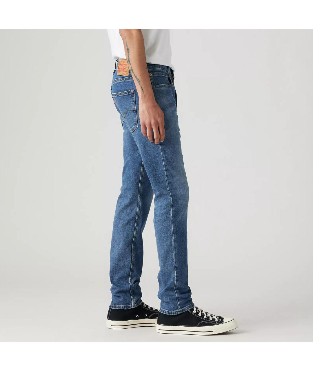 LEVI'S Синие хлопко-эластановые джинсы скинни, фото 8