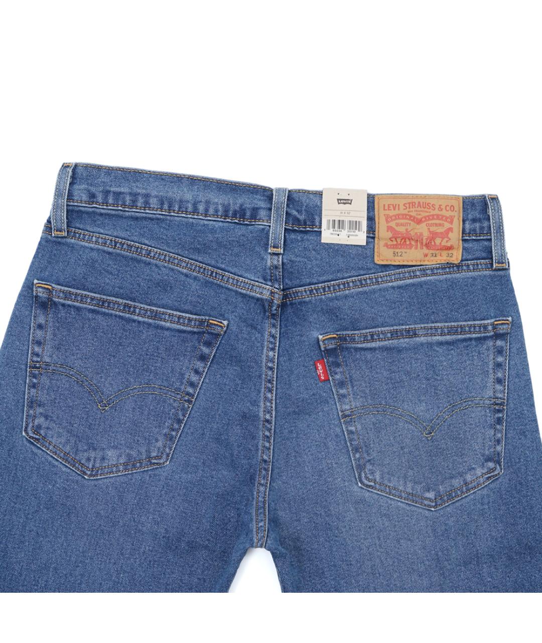LEVI'S Синие хлопко-эластановые джинсы скинни, фото 4