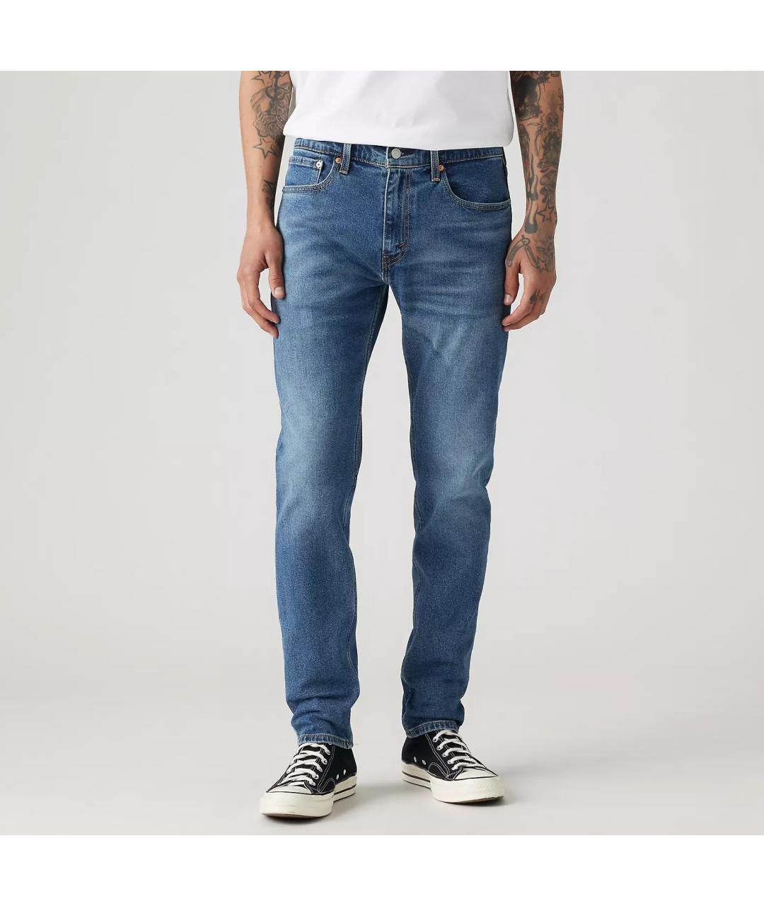 LEVI'S Синие хлопко-эластановые джинсы скинни, фото 7