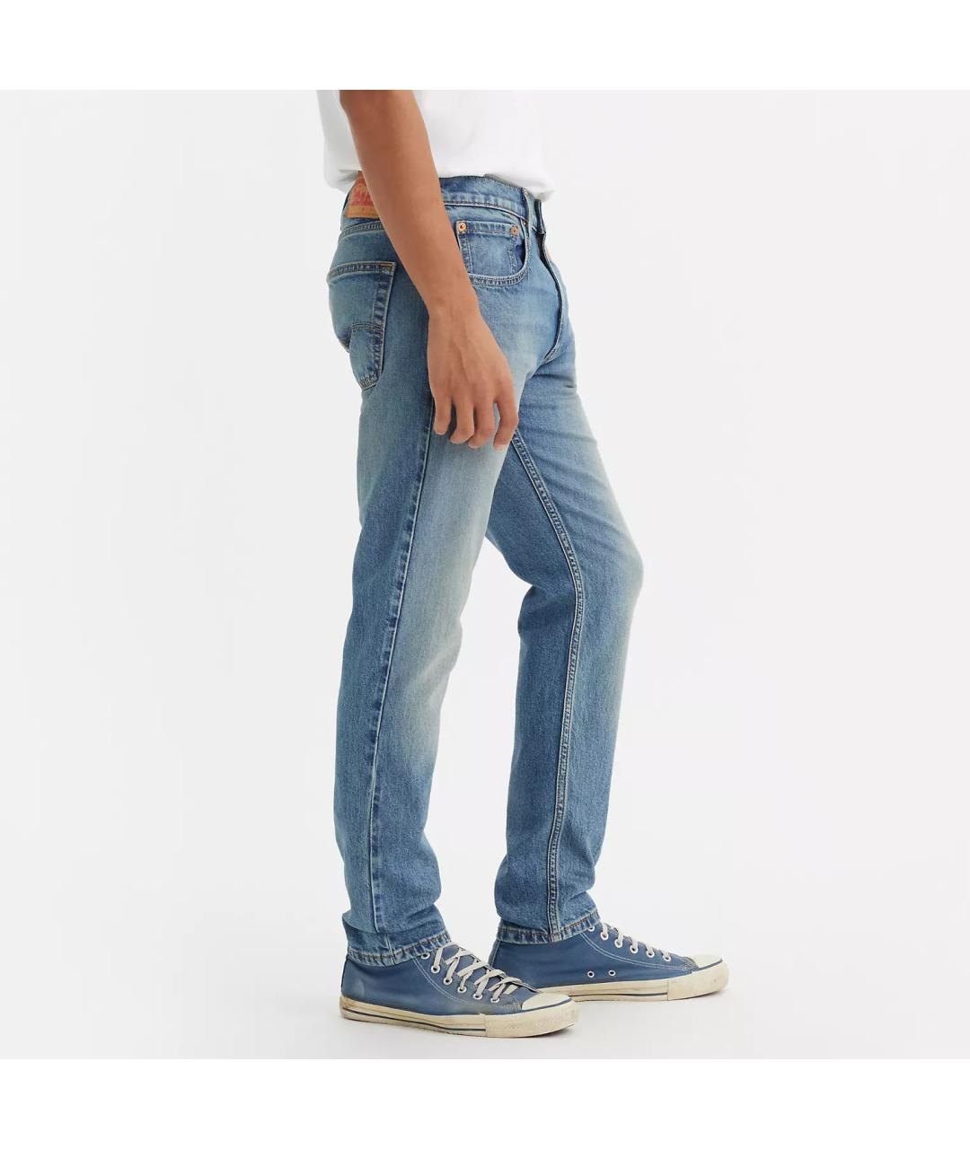 LEVI'S Голубые хлопко-лиоцелловые джинсы скинни, фото 8