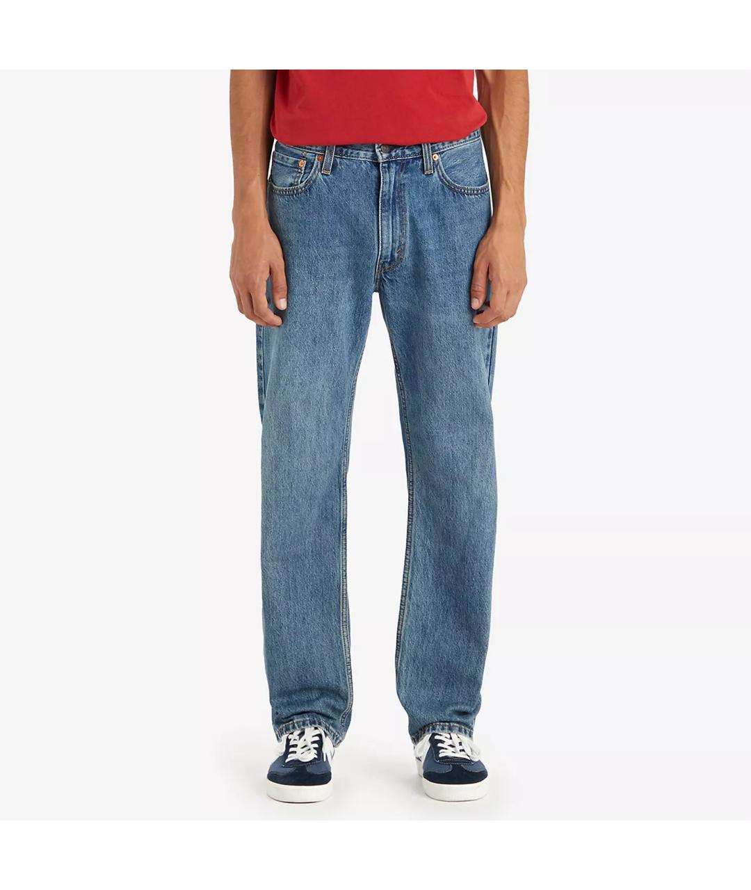 LEVI'S Голубые хлопковые прямые джинсы, фото 7