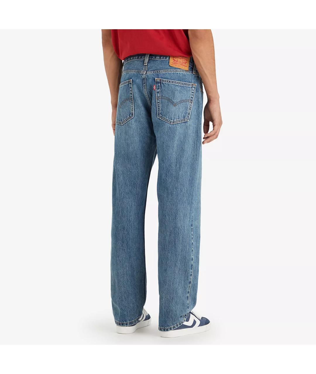 LEVI'S Голубые хлопковые прямые джинсы, фото 9