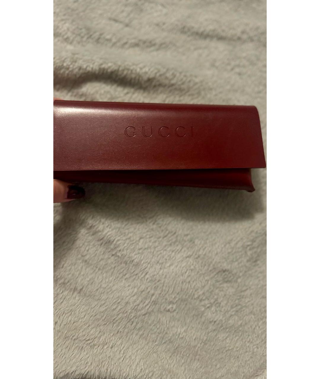 GUCCI Коричневые пластиковые солнцезащитные очки, фото 8