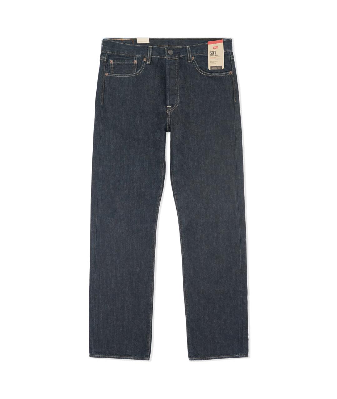 LEVI'S Темно-синие хлопковые прямые джинсы, фото 1