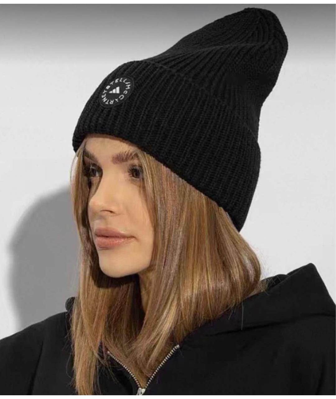 ADIDAS BY STELLA MCCARTNEY Черная шапка, фото 2