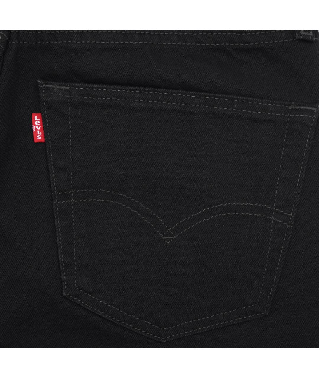 LEVI'S Черные хлопковые прямые джинсы, фото 5