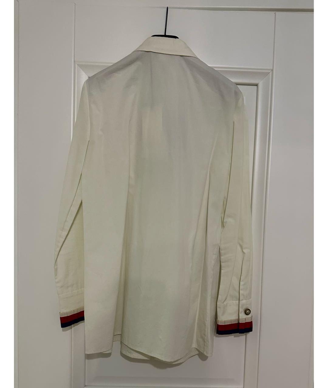 GUCCI Белая хлопковая рубашка, фото 2