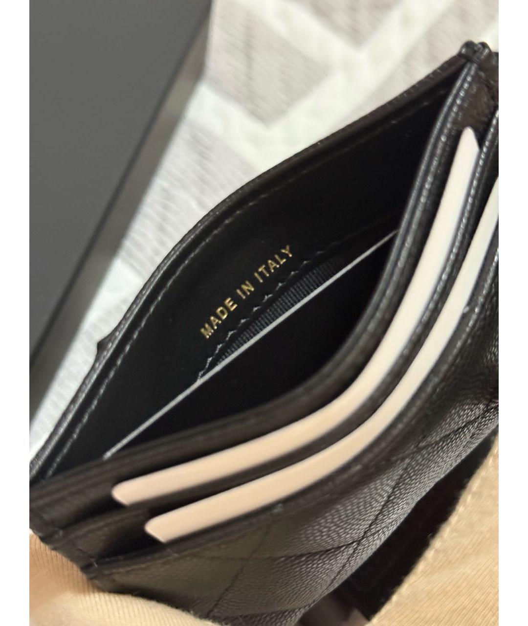 CHANEL Черный кожаный кардхолдер, фото 5