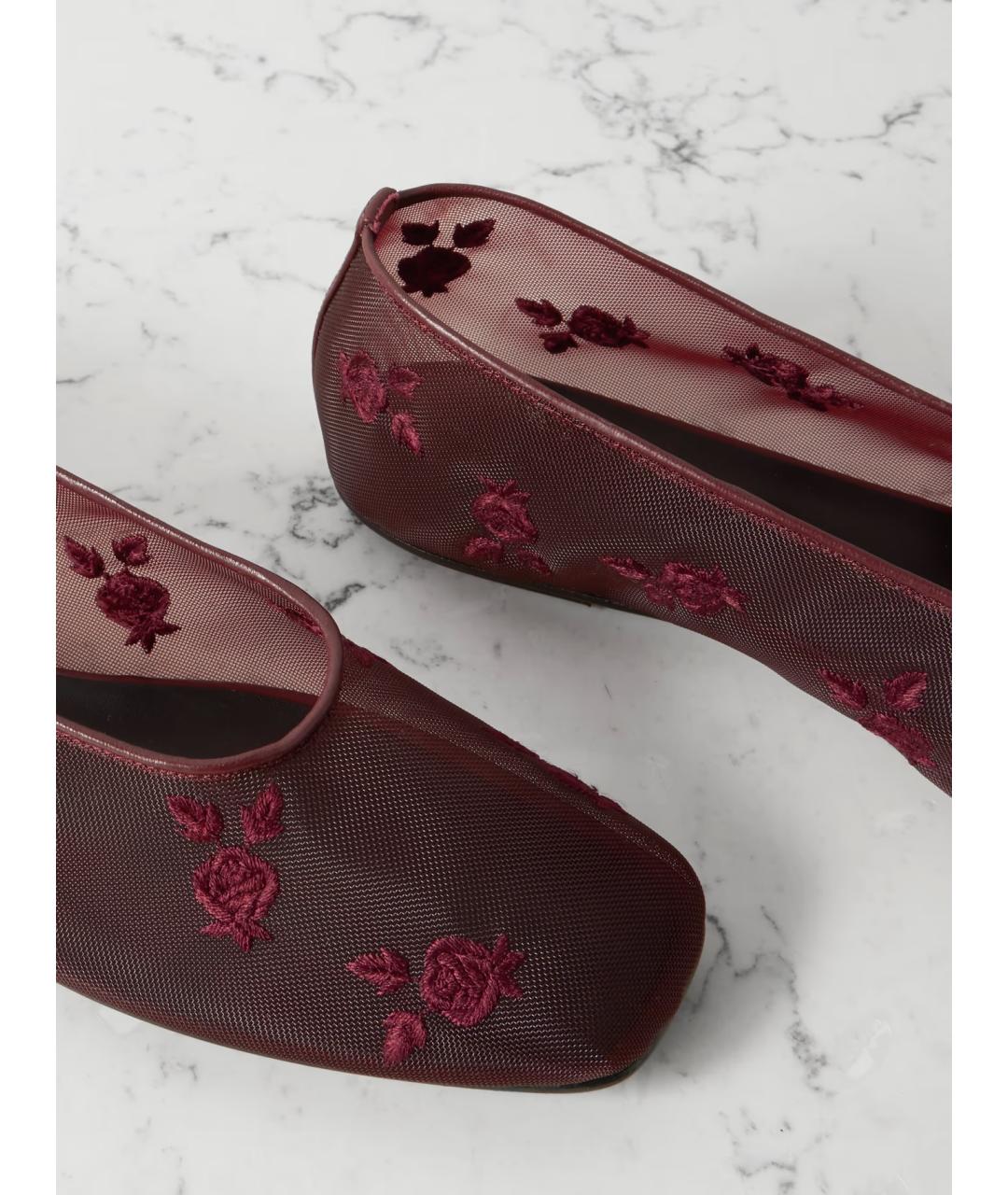 MAGDA BUTRYM Бордовые балетки, фото 4