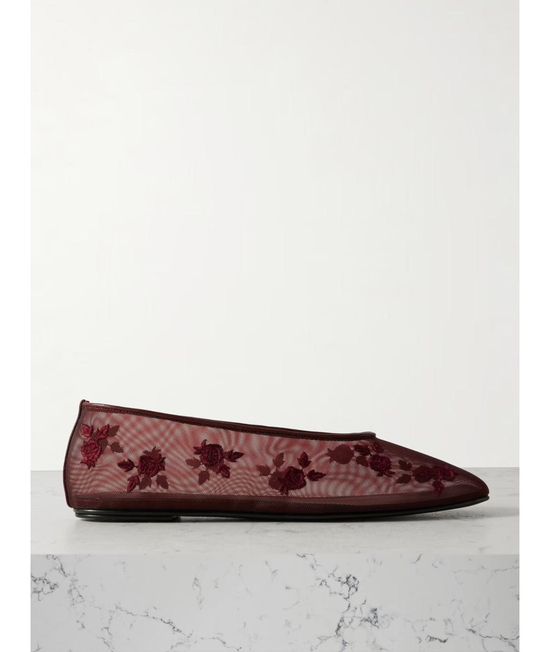 MAGDA BUTRYM Бордовые балетки, фото 6