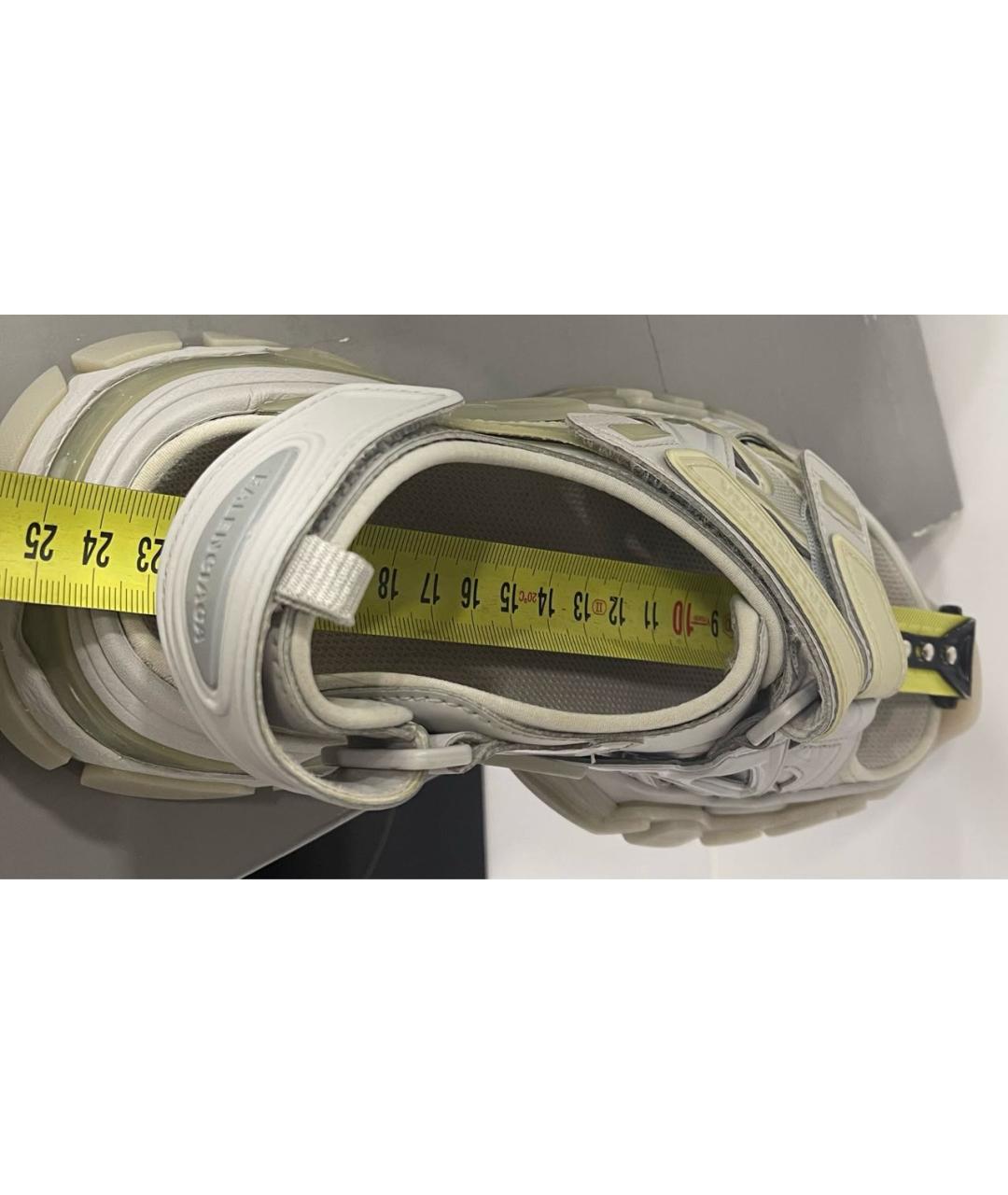 BALENCIAGA Серые синтетические сандалии, фото 5