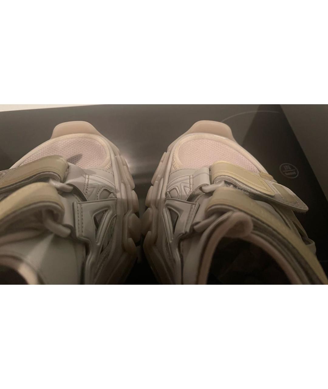 BALENCIAGA Серые синтетические сандалии, фото 6