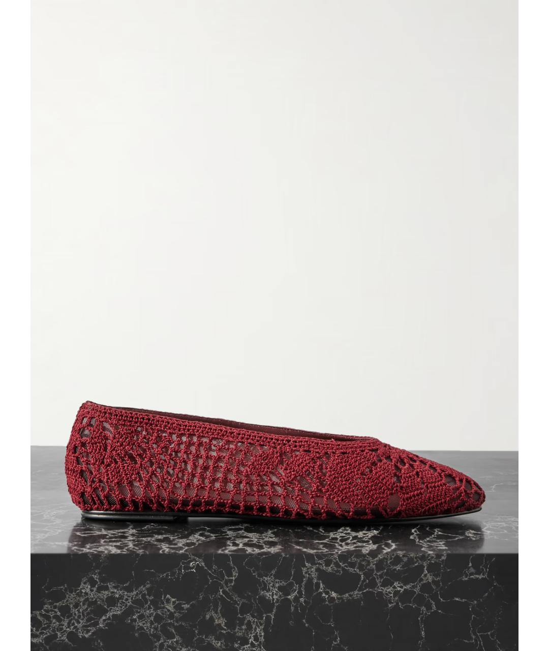 MAGDA BUTRYM Бордовые балетки, фото 5
