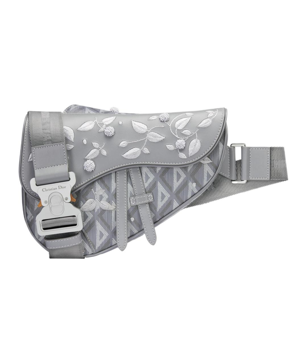 CHRISTIAN DIOR Серая сумка на плечо, фото 1
