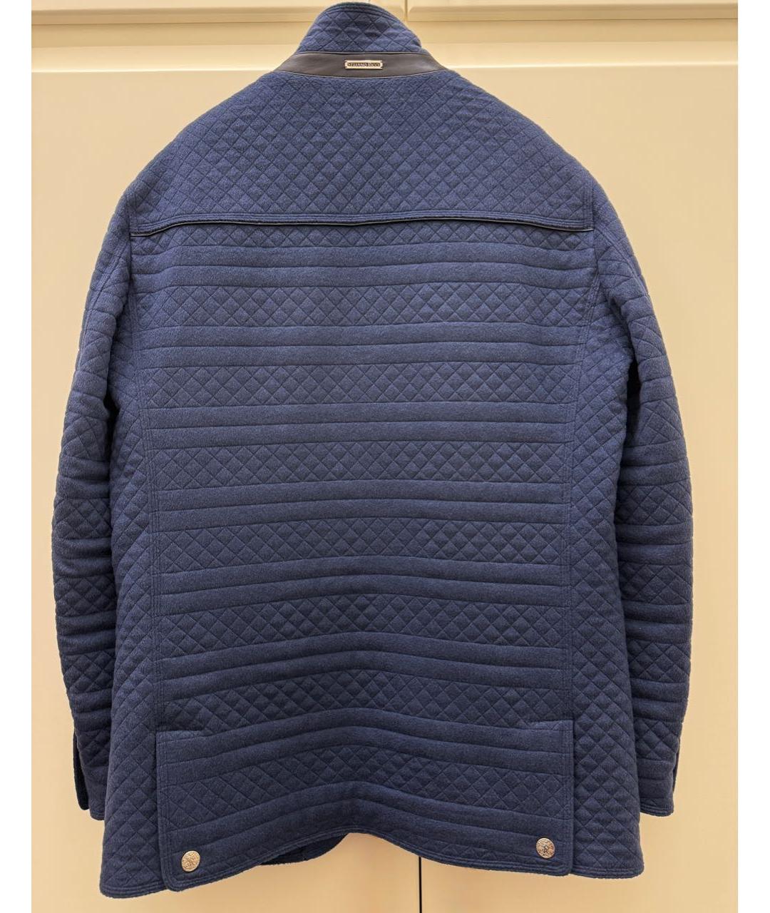 STEFANO RICCI Темно-синяя кашемировая куртка, фото 2