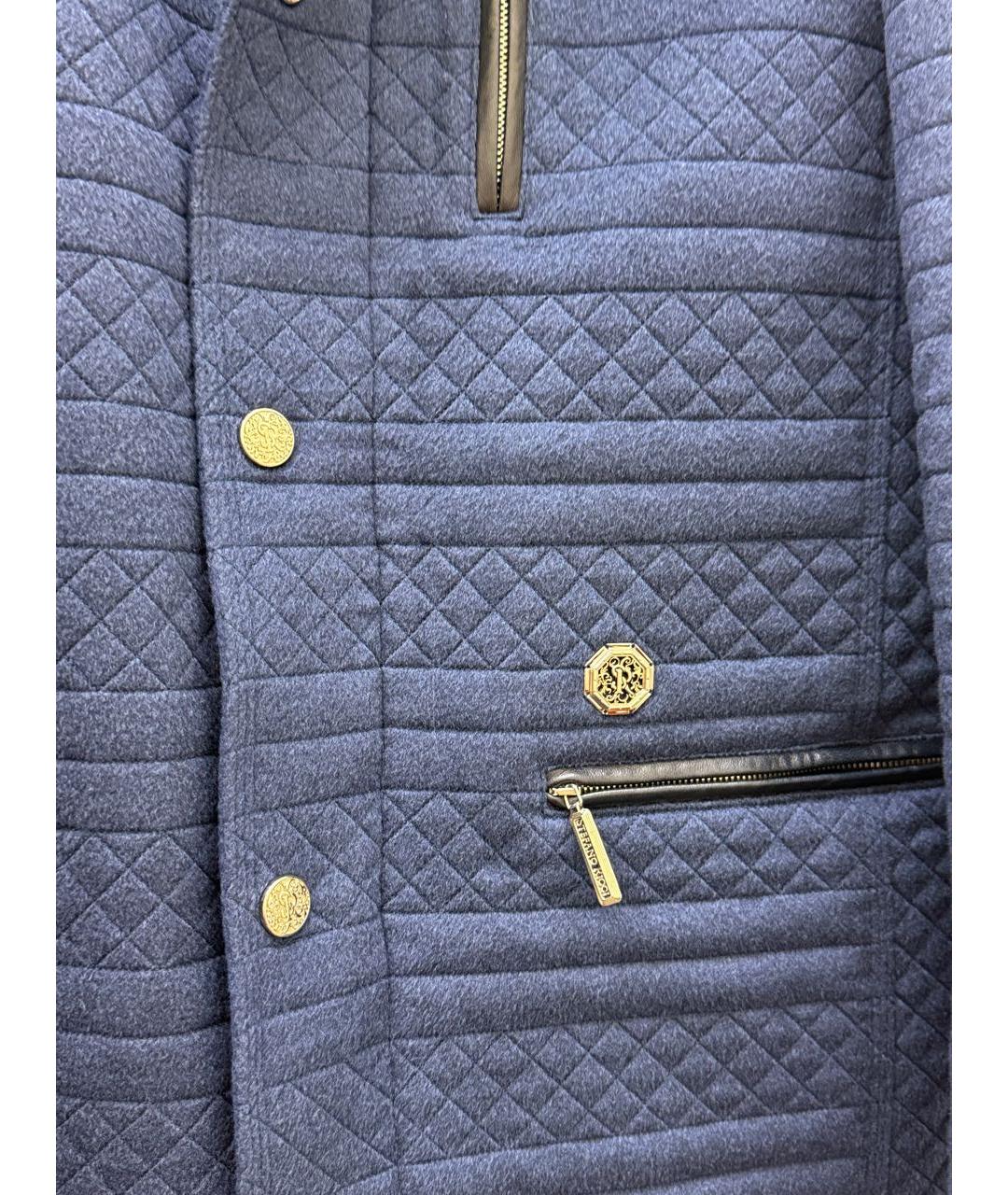 STEFANO RICCI Темно-синяя кашемировая куртка, фото 6