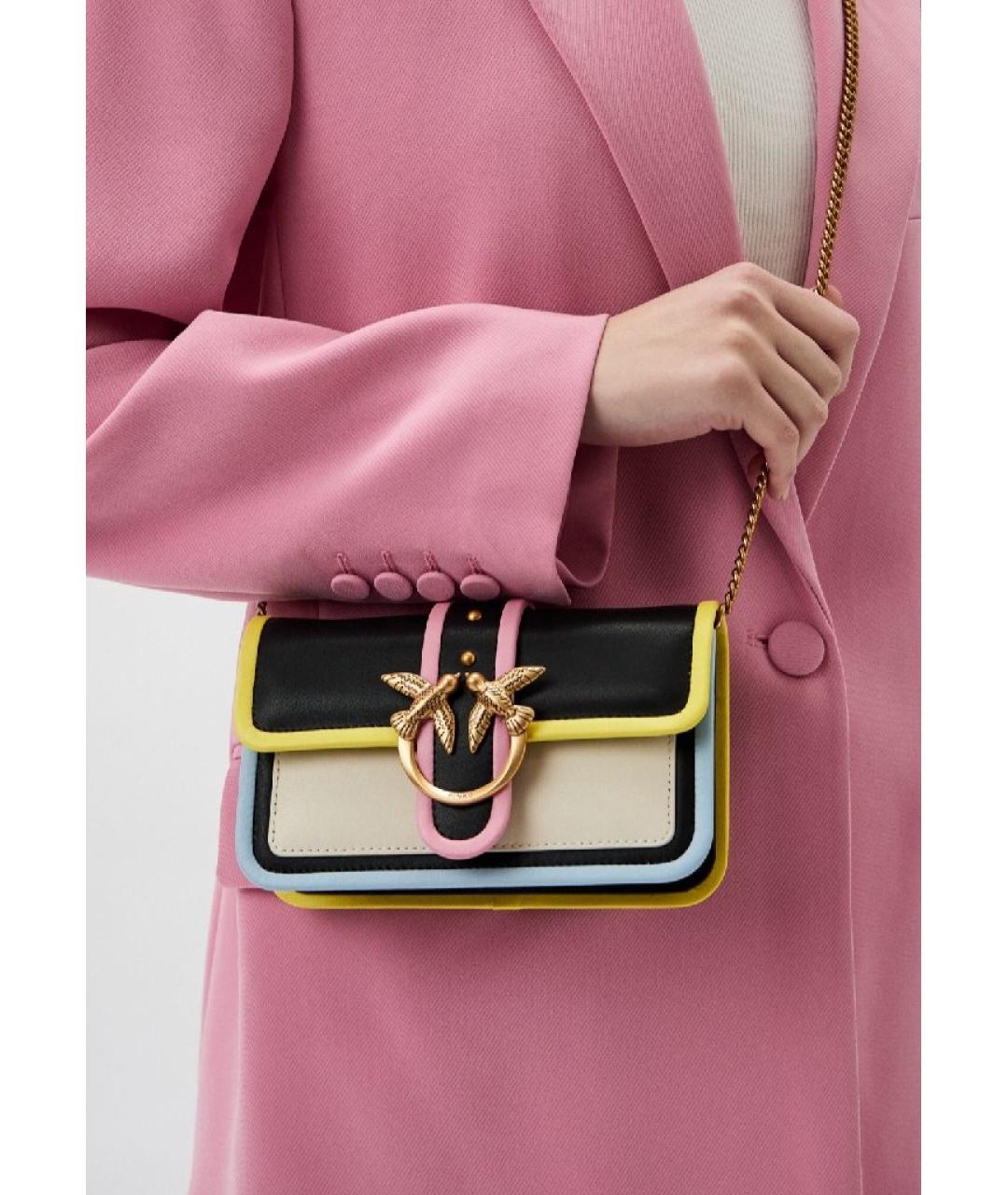 PINKO Мульти кожаная сумка через плечо, фото 5