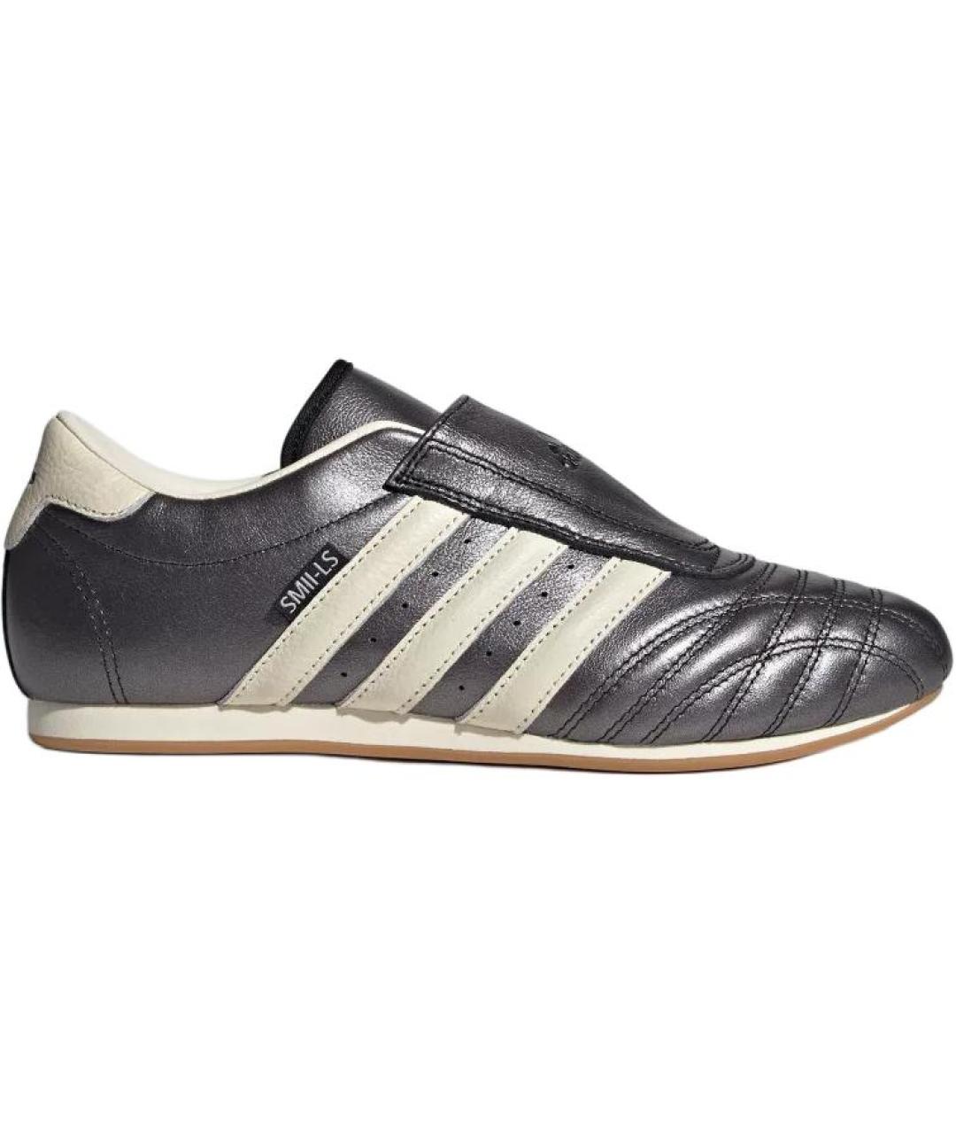 ADIDAS Черные кожаные кеды, фото 2