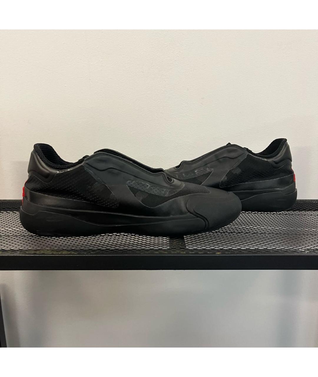 PRADA Черные синтетические кроссовки, фото 5