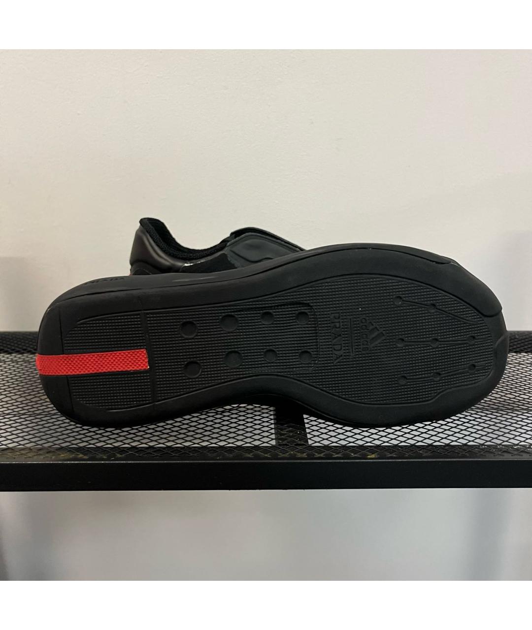 PRADA Черные синтетические кроссовки, фото 6