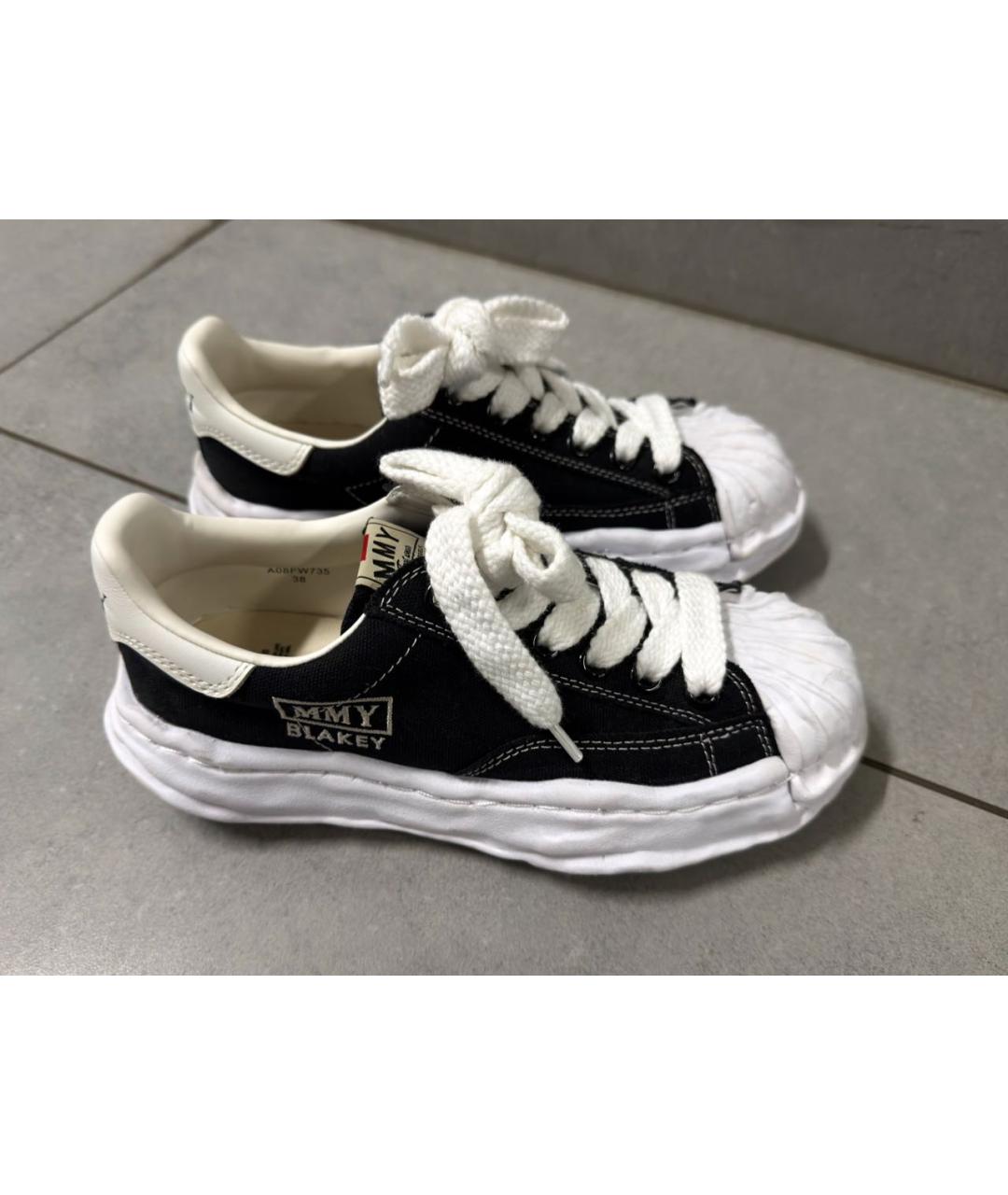 MAISON MIHARA YASUHIRO Черные резиновые кеды, фото 8