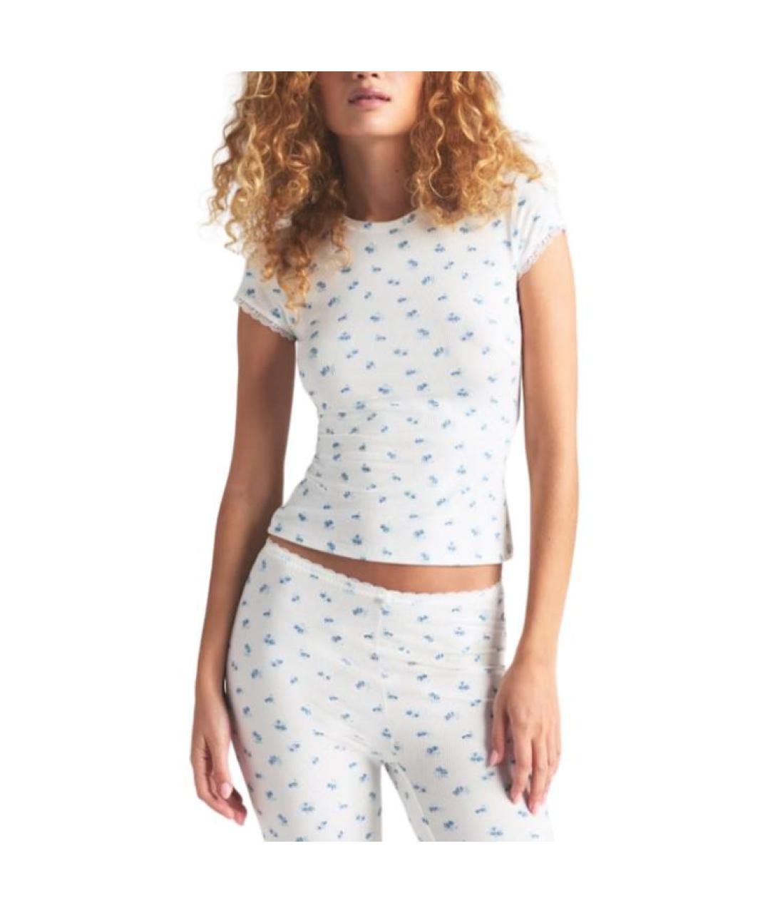 SKIMS Белые прямые брюки, фото 6