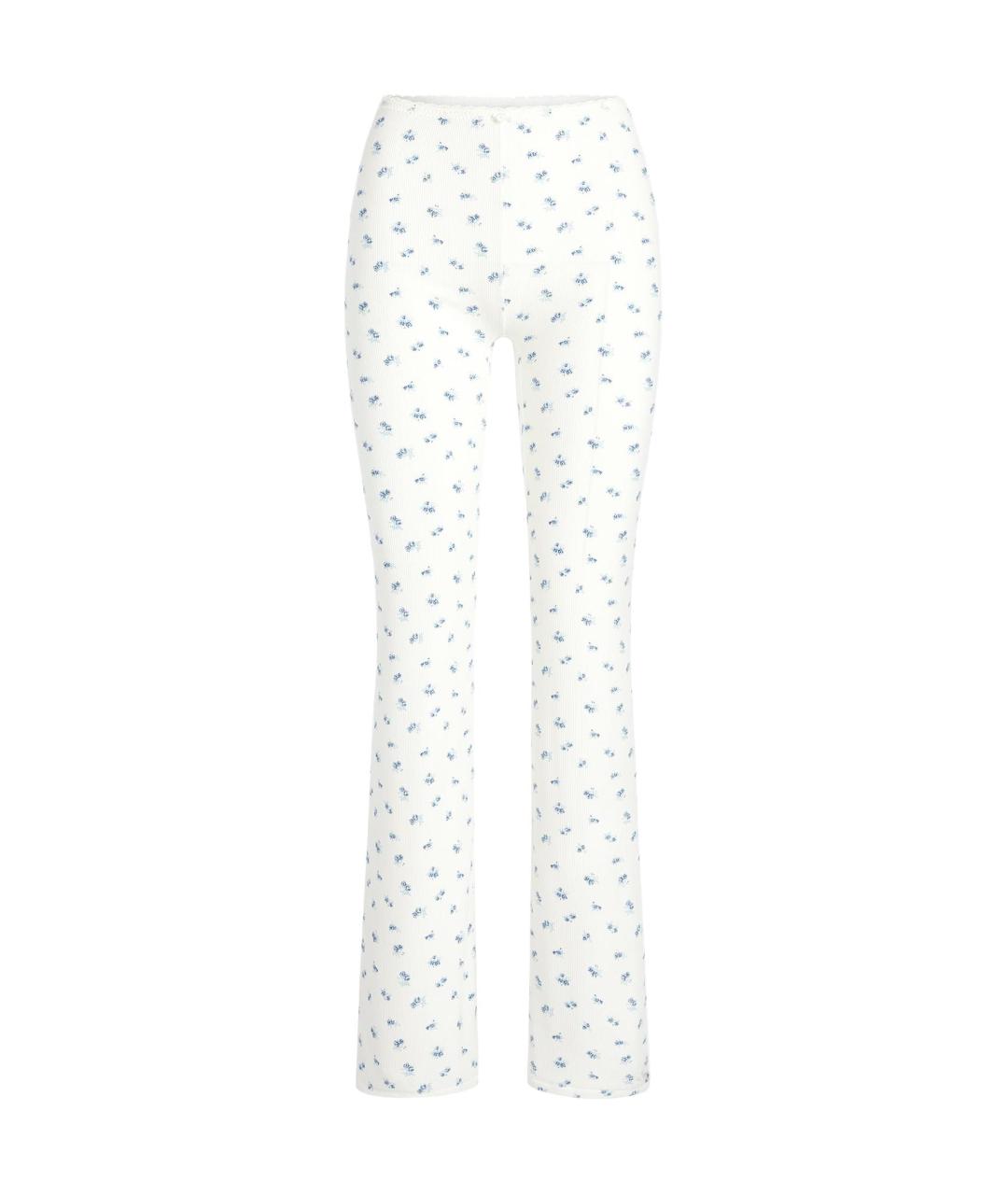 SKIMS Белые прямые брюки, фото 1