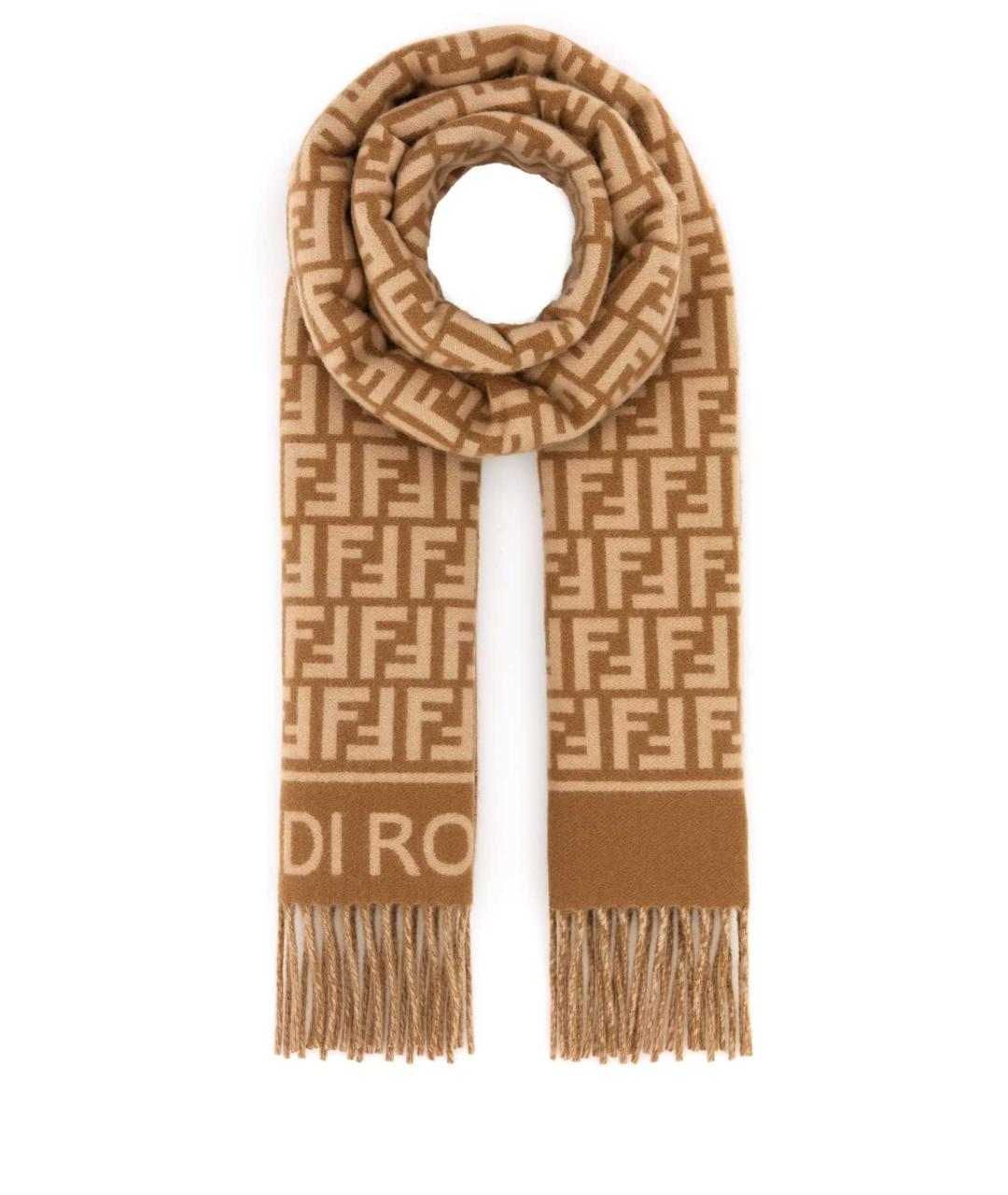 FENDI Мульти шерстяной шарф, фото 1