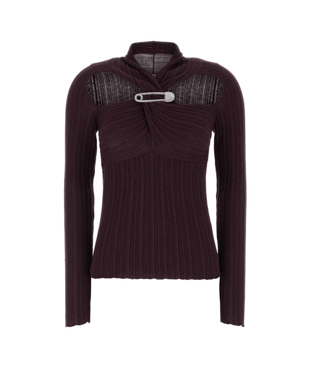 GIUSEPPE DI MORABITO Фиолетовая шерстяная водолазка, фото 1