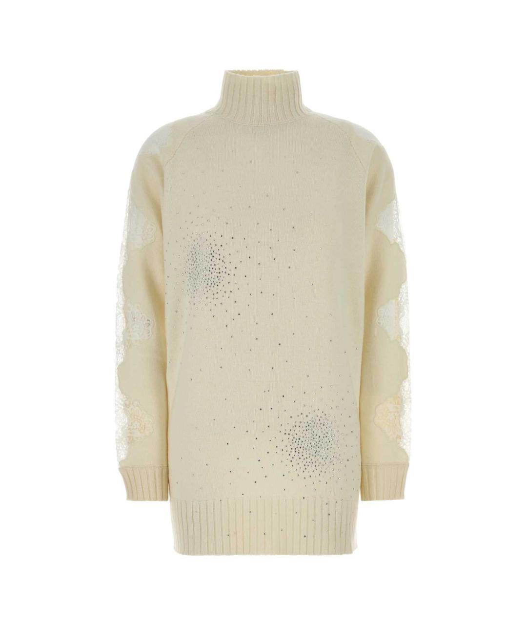 GIUSEPPE DI MORABITO Белый шерстяной джемпер / свитер, фото 1