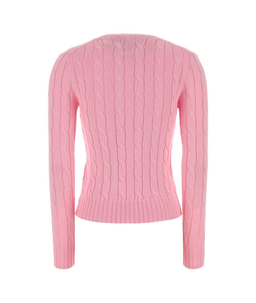 POLO RALPH LAUREN Розовый хлопковый джемпер / свитер, фото 2