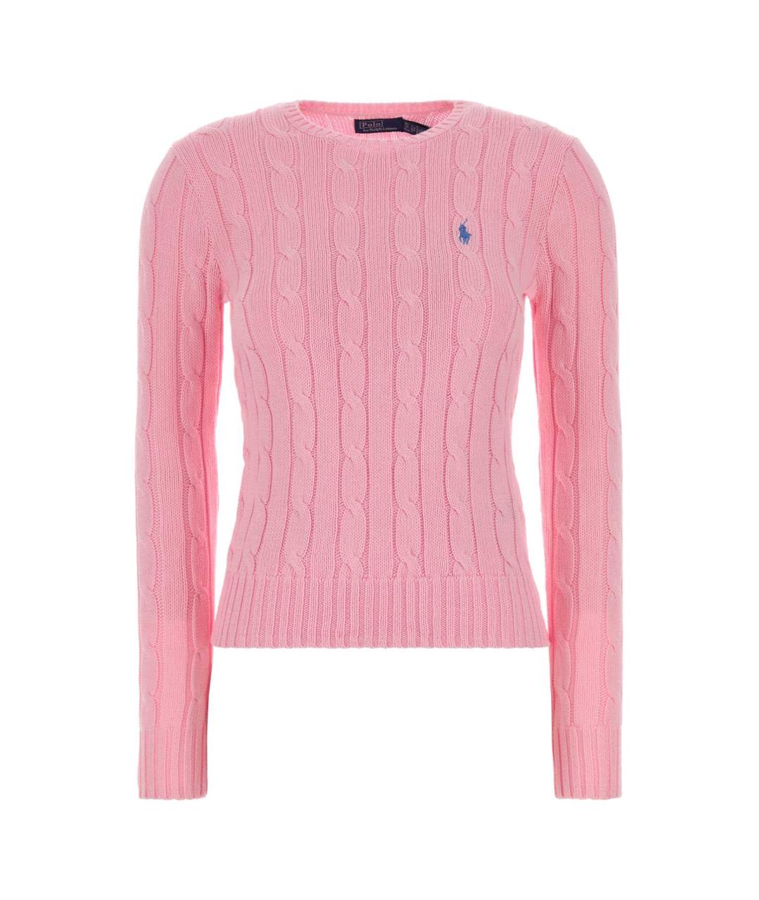 POLO RALPH LAUREN Розовый хлопковый джемпер / свитер, фото 1